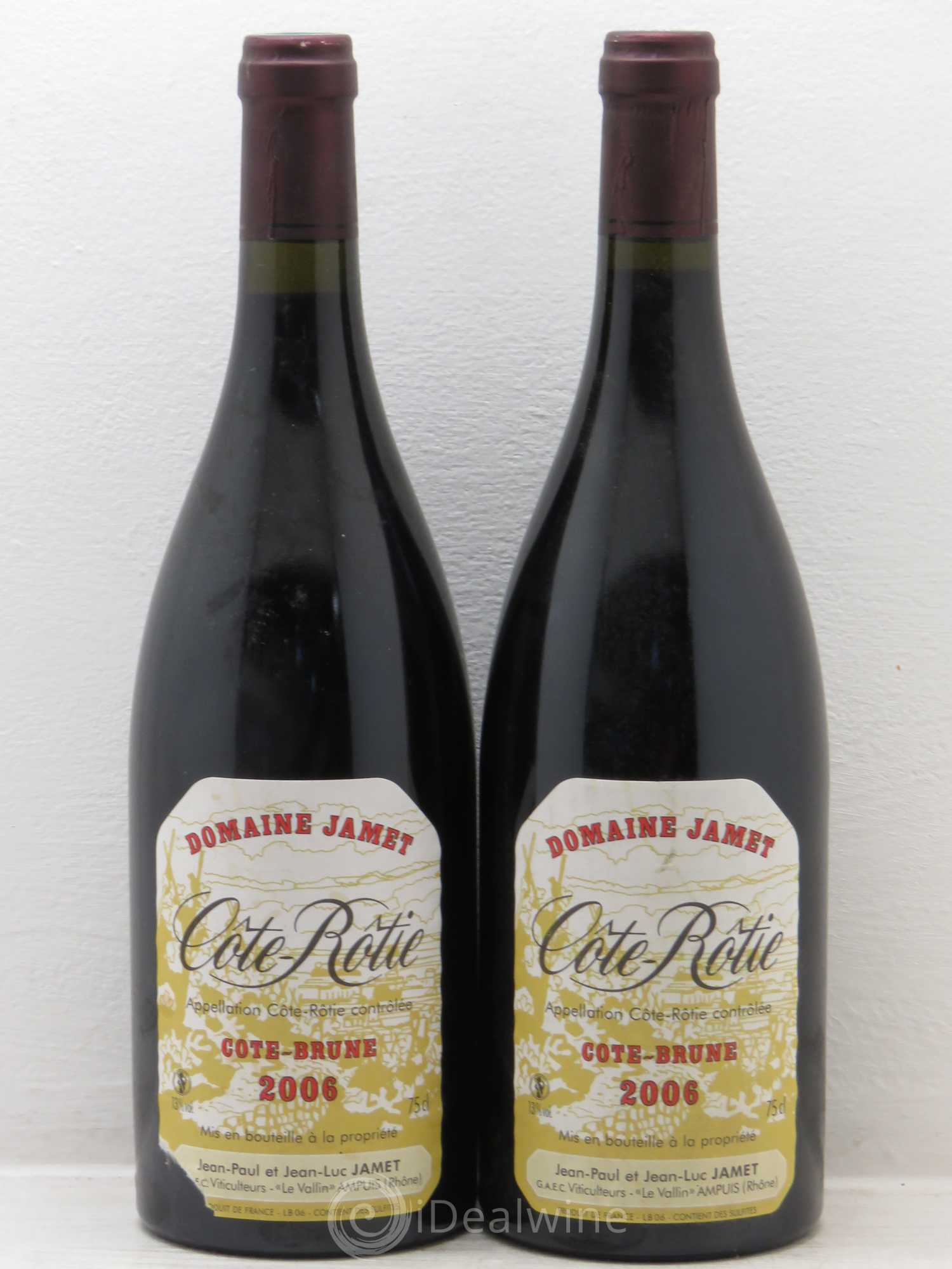 Côte-Rôtie Côte Brune Jamet (Domaine) 2006 - Lot de 2 bouteilles - 0