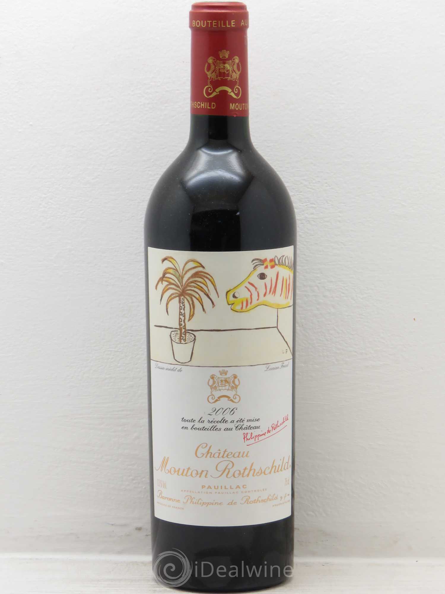 Château Mouton Rothschild 1er Grand Cru Classé 2006 - Lot de 1 bouteille - 0