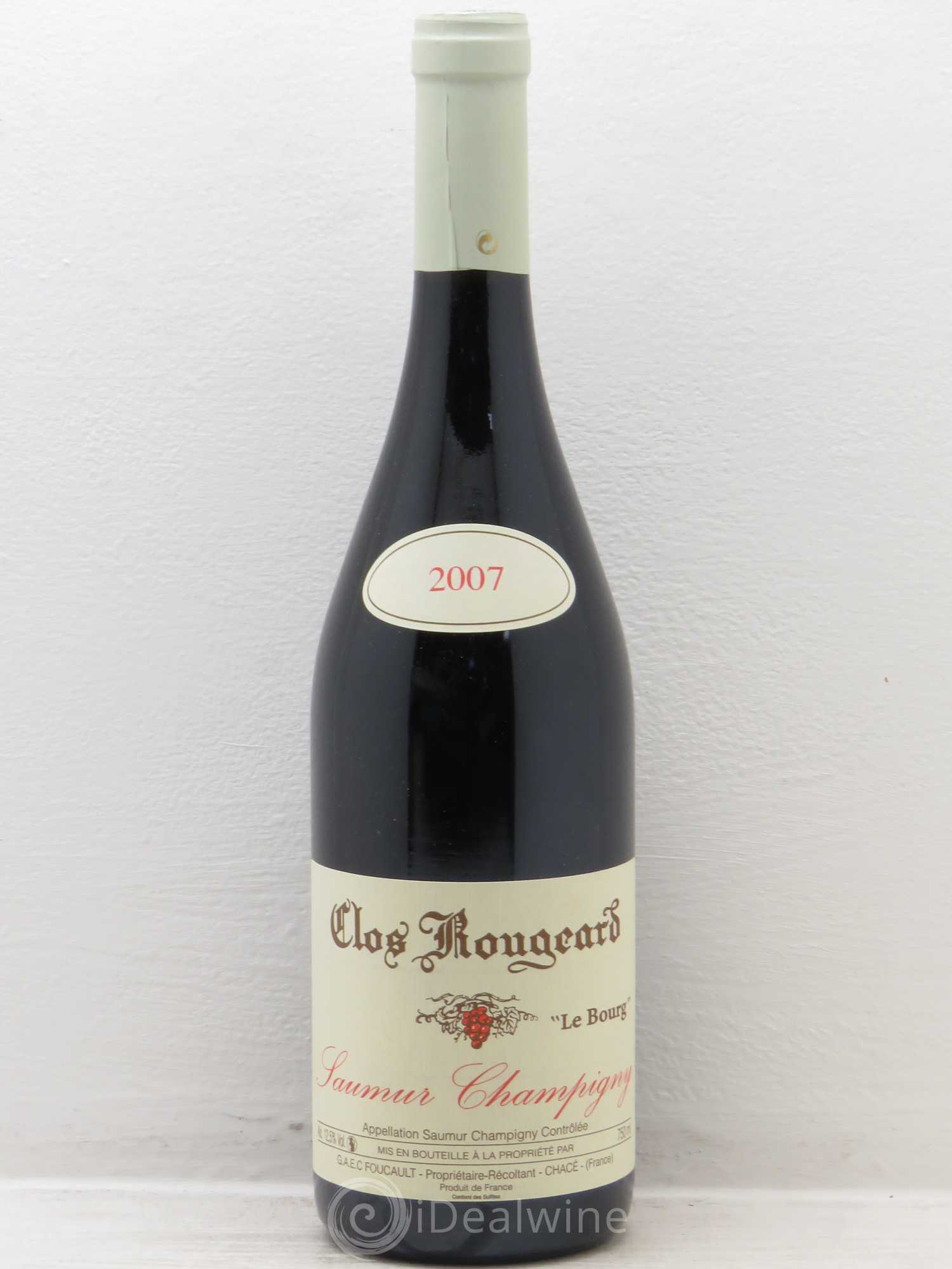 Saumur-Champigny Le Bourg Clos Rougeard 2007 - Lot de 1 bouteille - 0