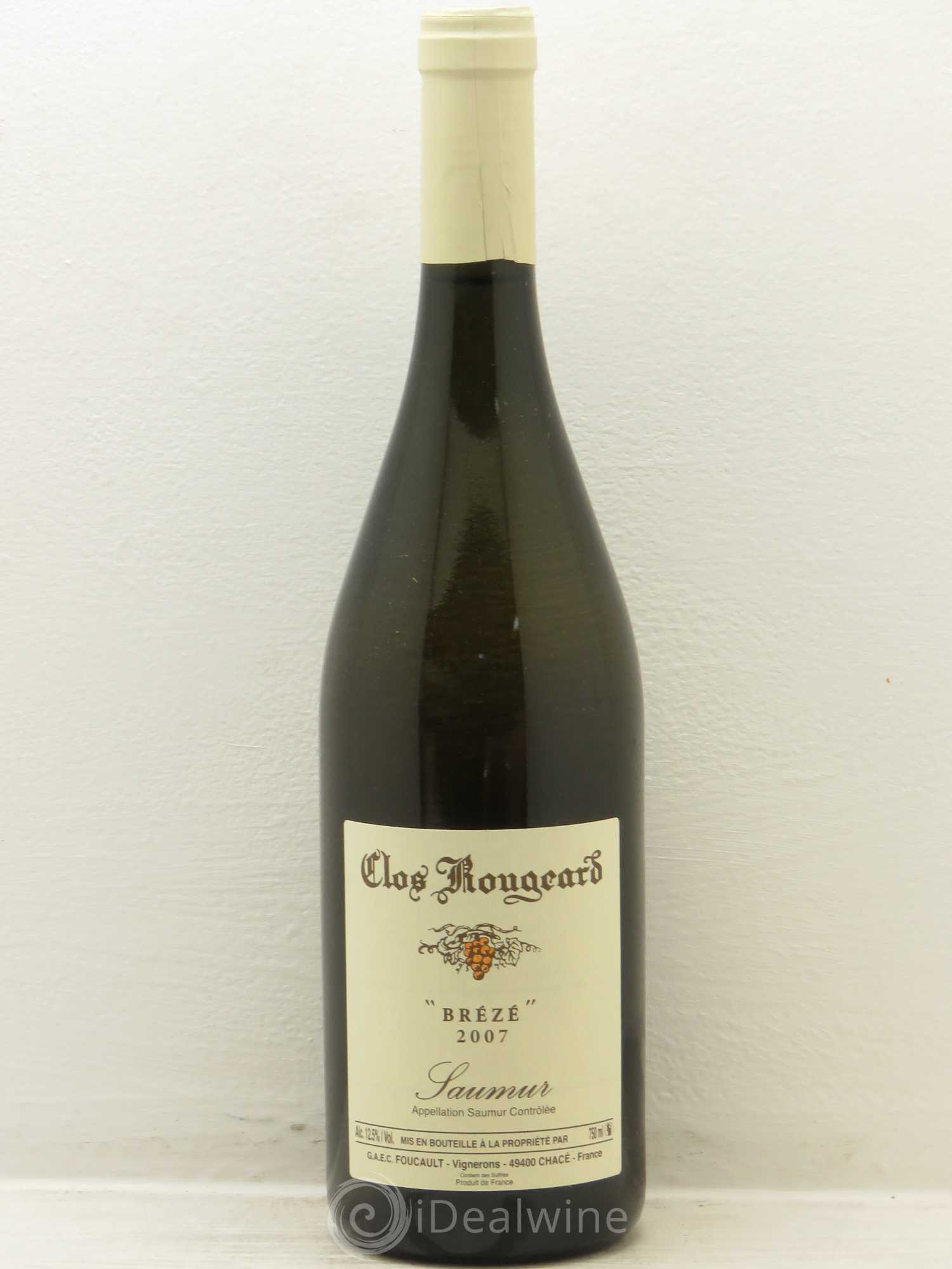 Saumur Brézé Clos Rougeard 2007 - Lot de 1 bouteille - 0