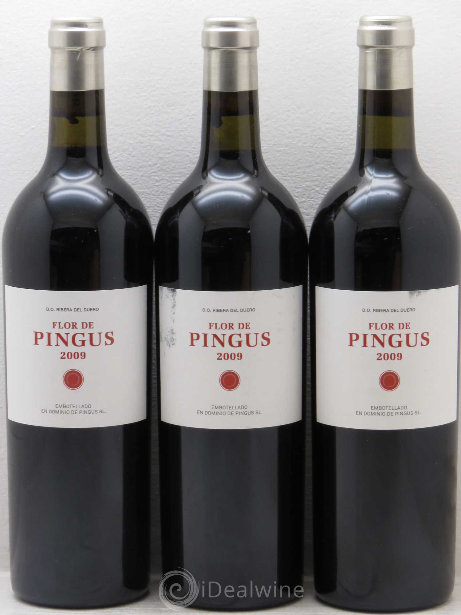 Ribera Del Duero Flor de Pingus Dominio de Pingus - Peter Sisseck 2009 - Lot de 3 bouteilles - 0