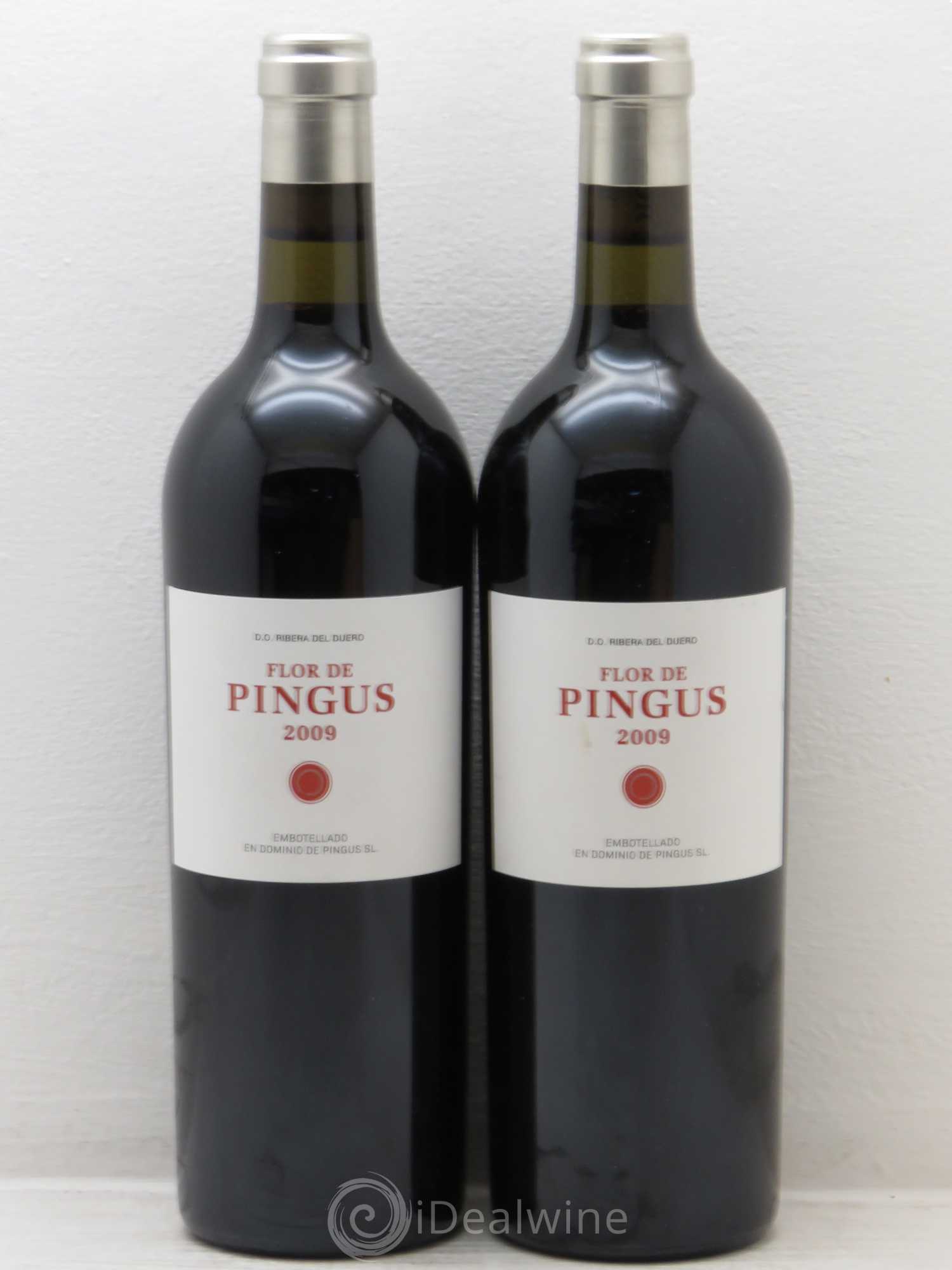 Ribera Del Duero Flor de Pingus Dominio de Pingus - Peter Sisseck 2009 - Lot de 2 bouteilles - 0