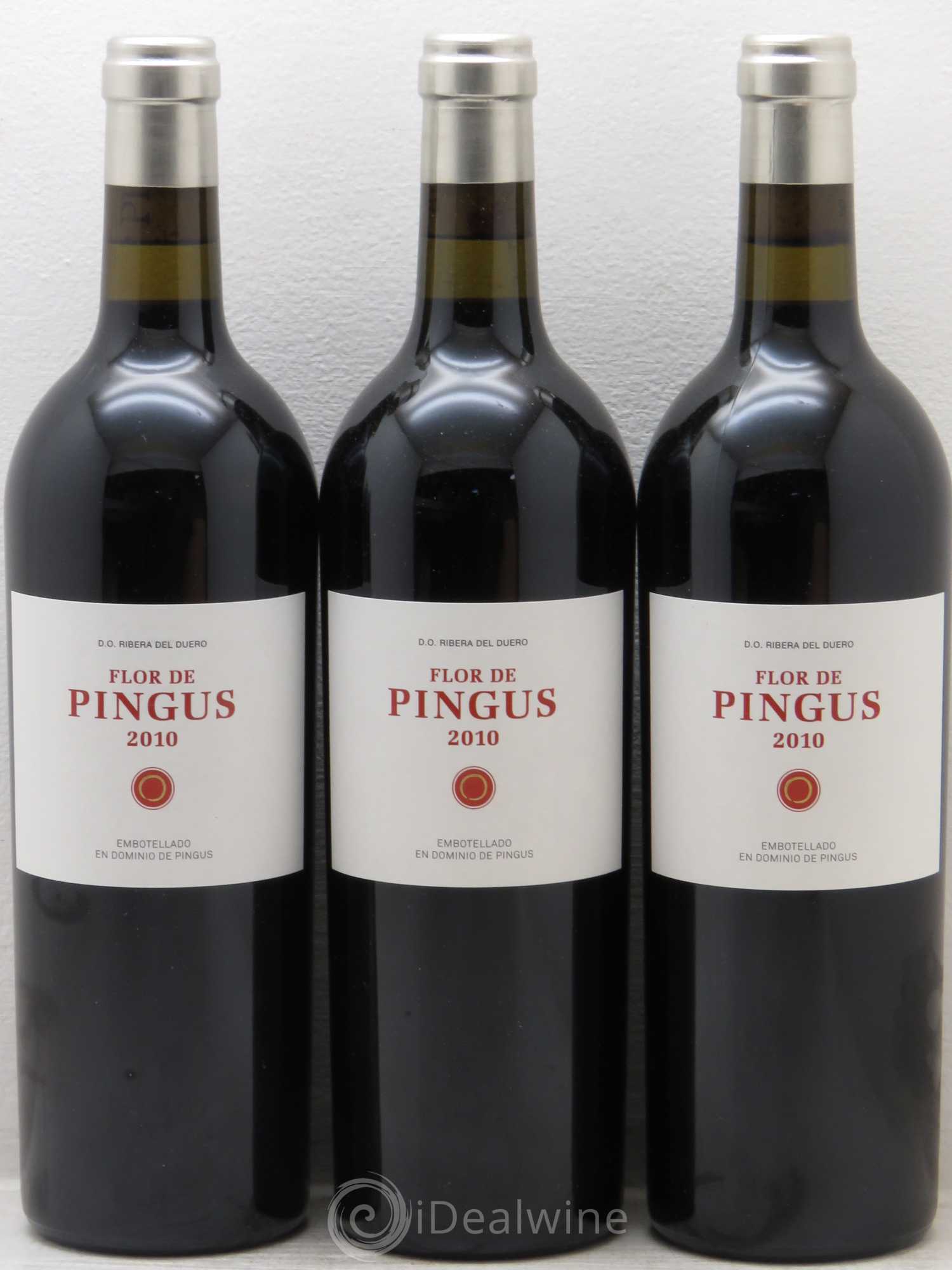 Ribera Del Duero Flor de Pingus Dominio de Pingus - Peter Sisseck 2010 - Lot de 3 bouteilles - 0