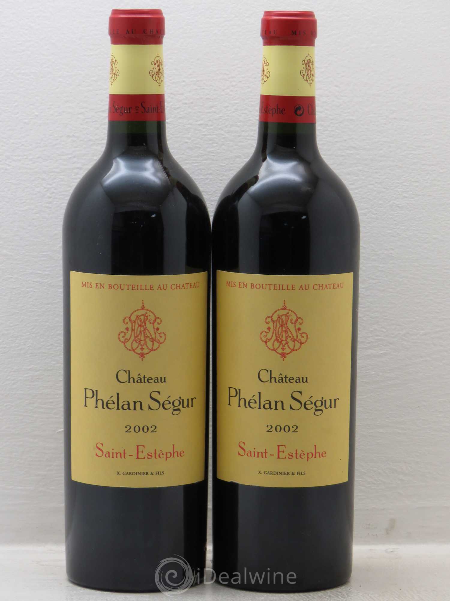 Château Phélan Ségur 2002 - Lot de 2 bouteilles - 0