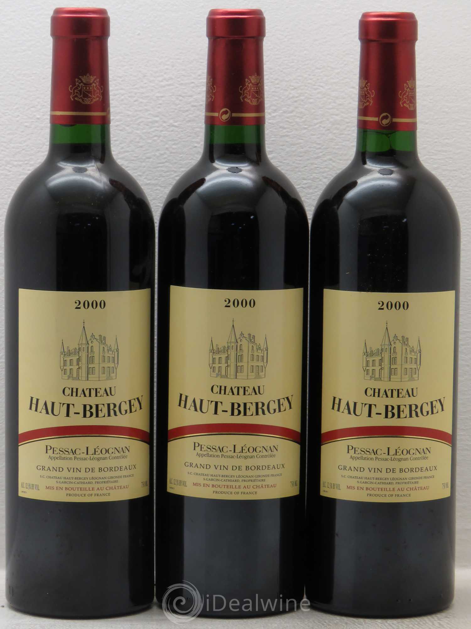 Château Haut-Bergey 2000 - Lot de 3 bouteilles - 0