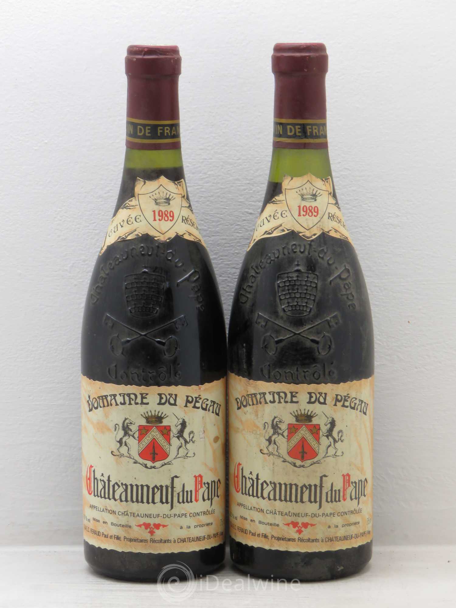 Châteauneuf-du-Pape Domaine du Pégau Cuvée Réservée Paul et Laurence Féraud 1989 - Lot de 2 bouteilles - 0