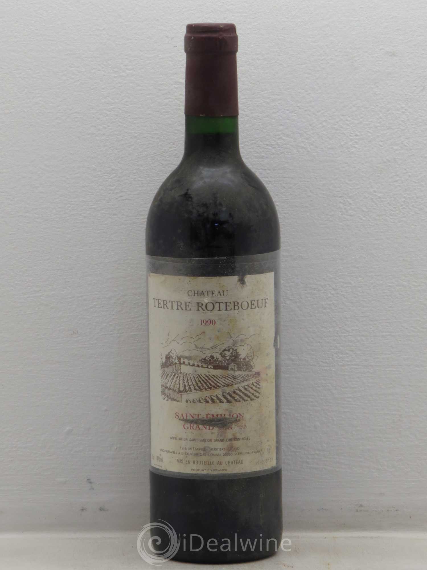 Château Tertre Roteboeuf 1990 - Lot de 1 bouteille - 0