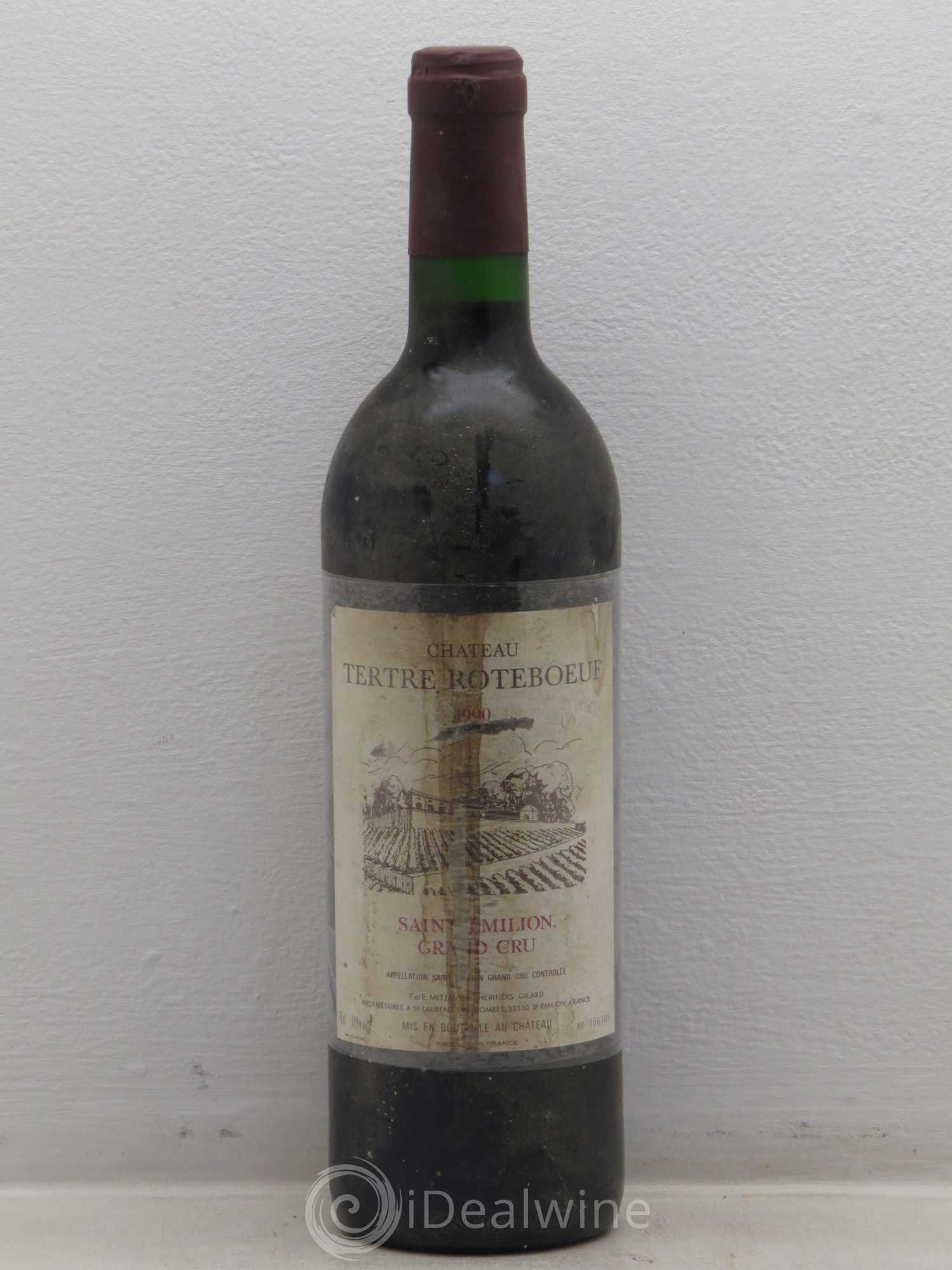 Château Tertre Roteboeuf 1990 - Lot de 1 bouteille - 0