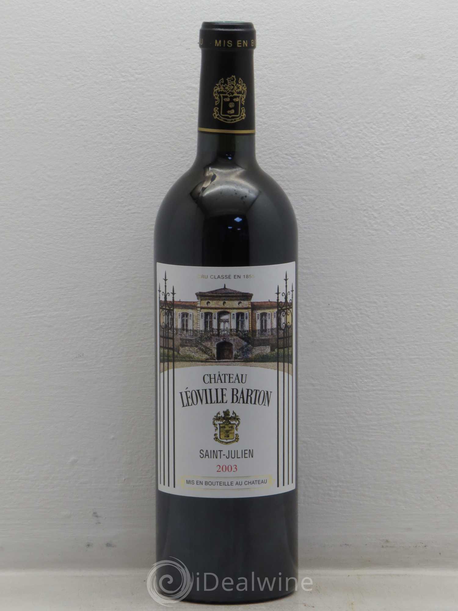 Château Léoville Barton 2ème Grand Cru Classé 2003 - Lot de 1 bouteille - 0