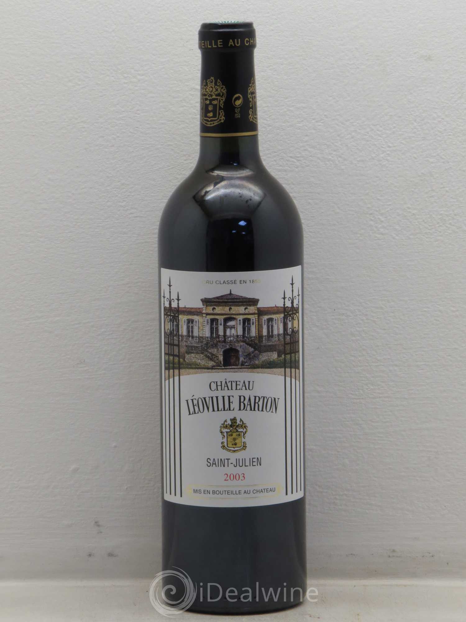 Château Léoville Barton 2ème Grand Cru Classé 2003 - Lot de 1 bouteille - 0