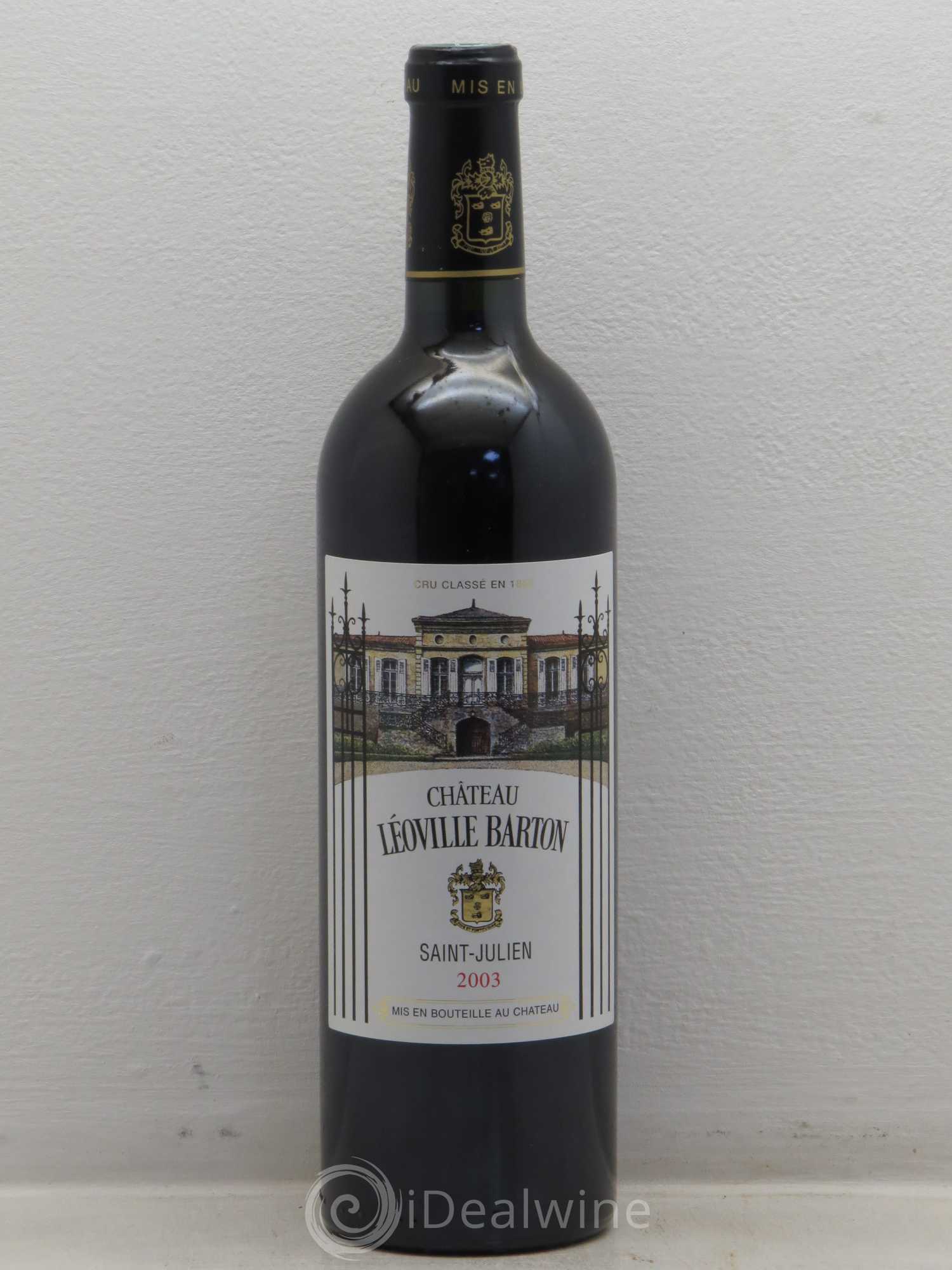 Château Léoville Barton 2ème Grand Cru Classé 2003 - Lot de 1 bouteille - 0