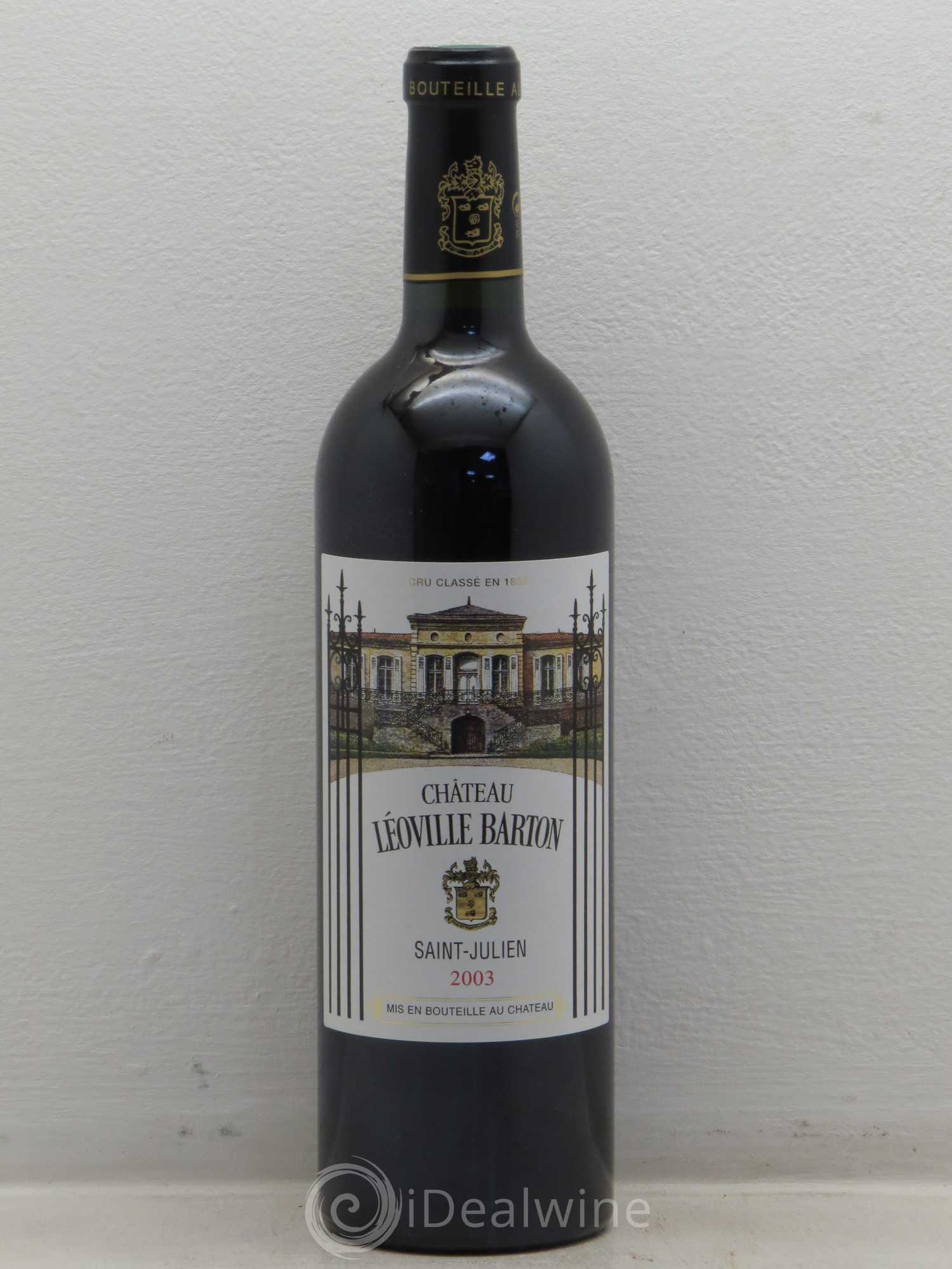 Château Léoville Barton 2ème Grand Cru Classé 2003 - Lot de 1 bouteille - 0
