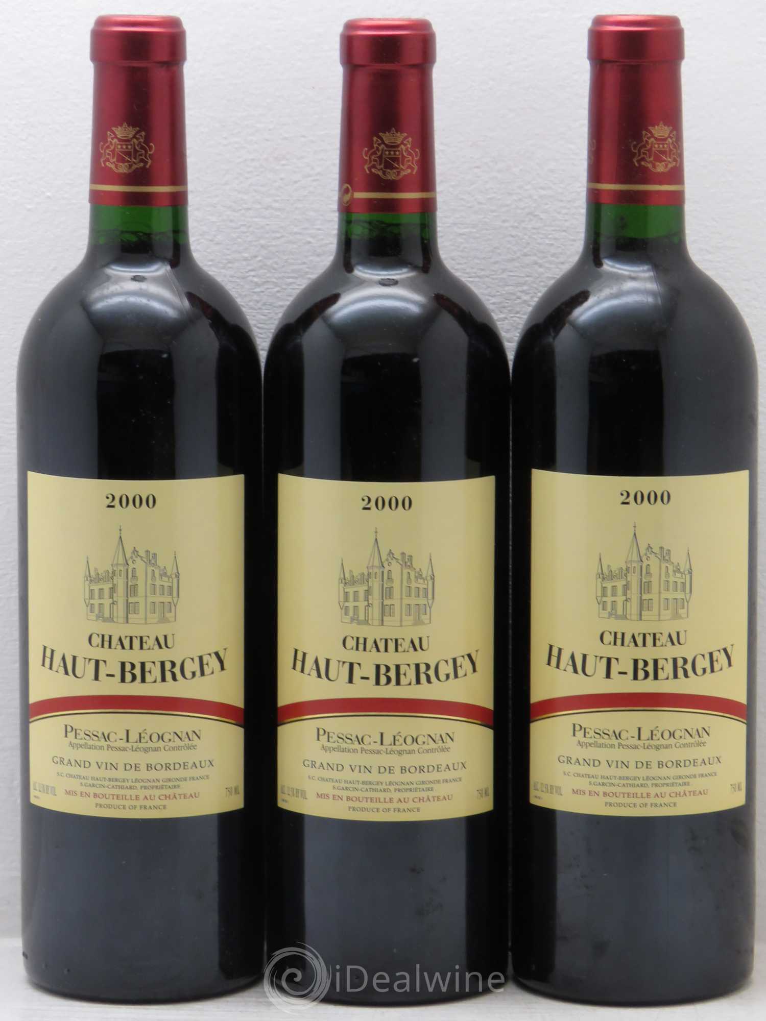Château Haut-Bergey 2000 - Lot de 3 bouteilles - 0