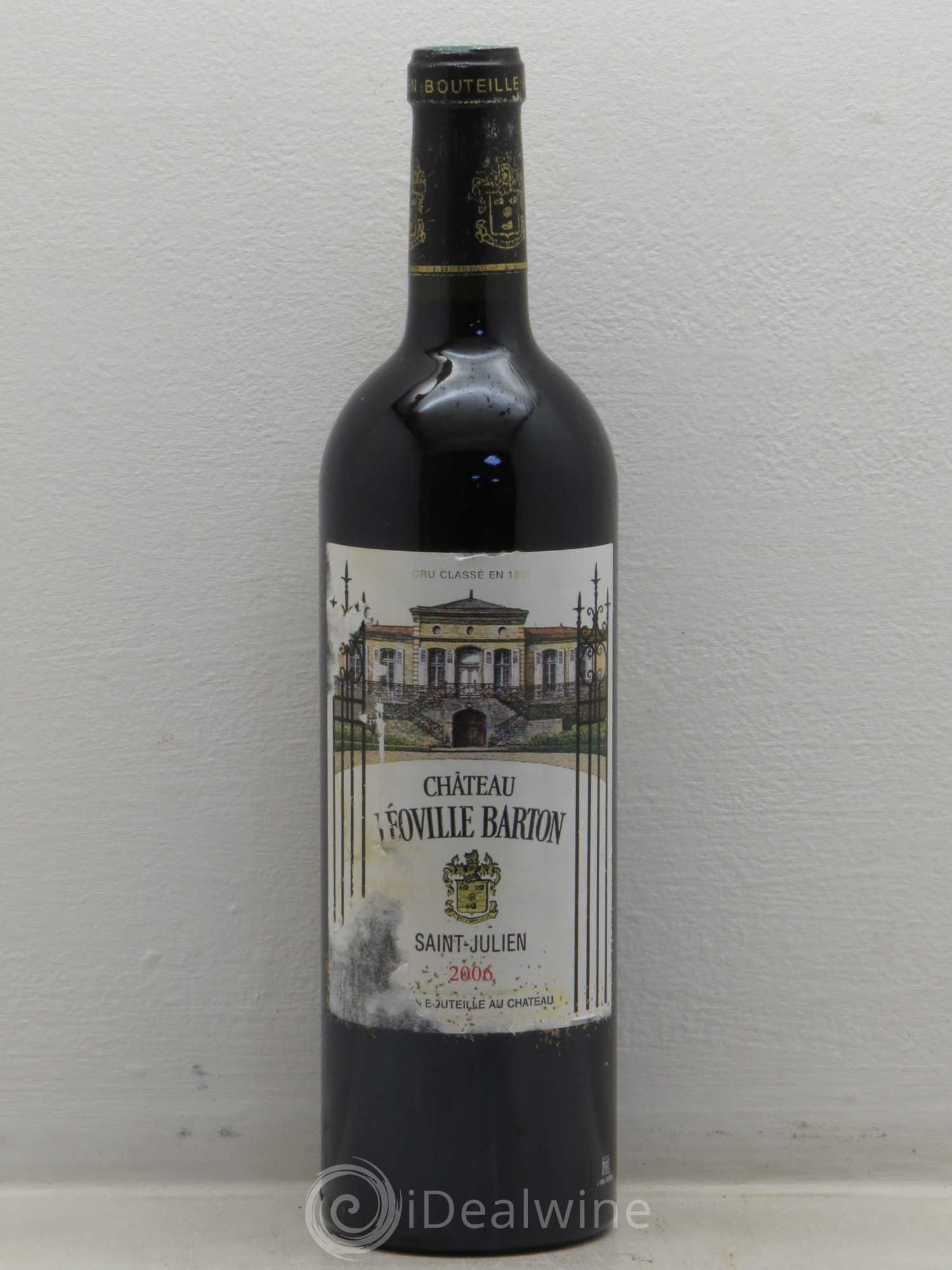 Château Léoville Barton 2ème Grand Cru Classé 2006 - Lot de 1 bouteille - 0