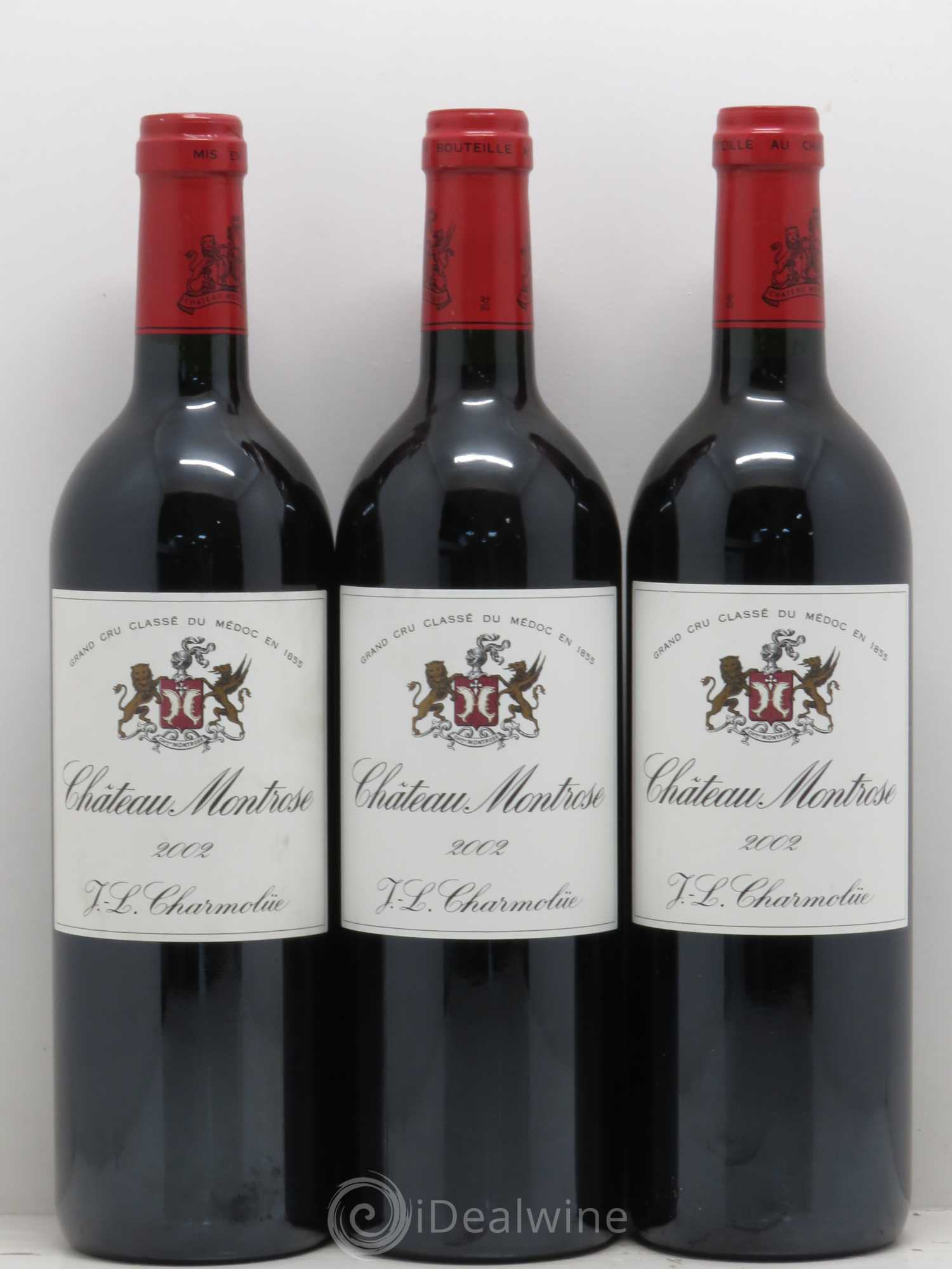 Château Montrose 2ème Grand Cru Classé 2002 - Lot de 3 bouteilles - 0