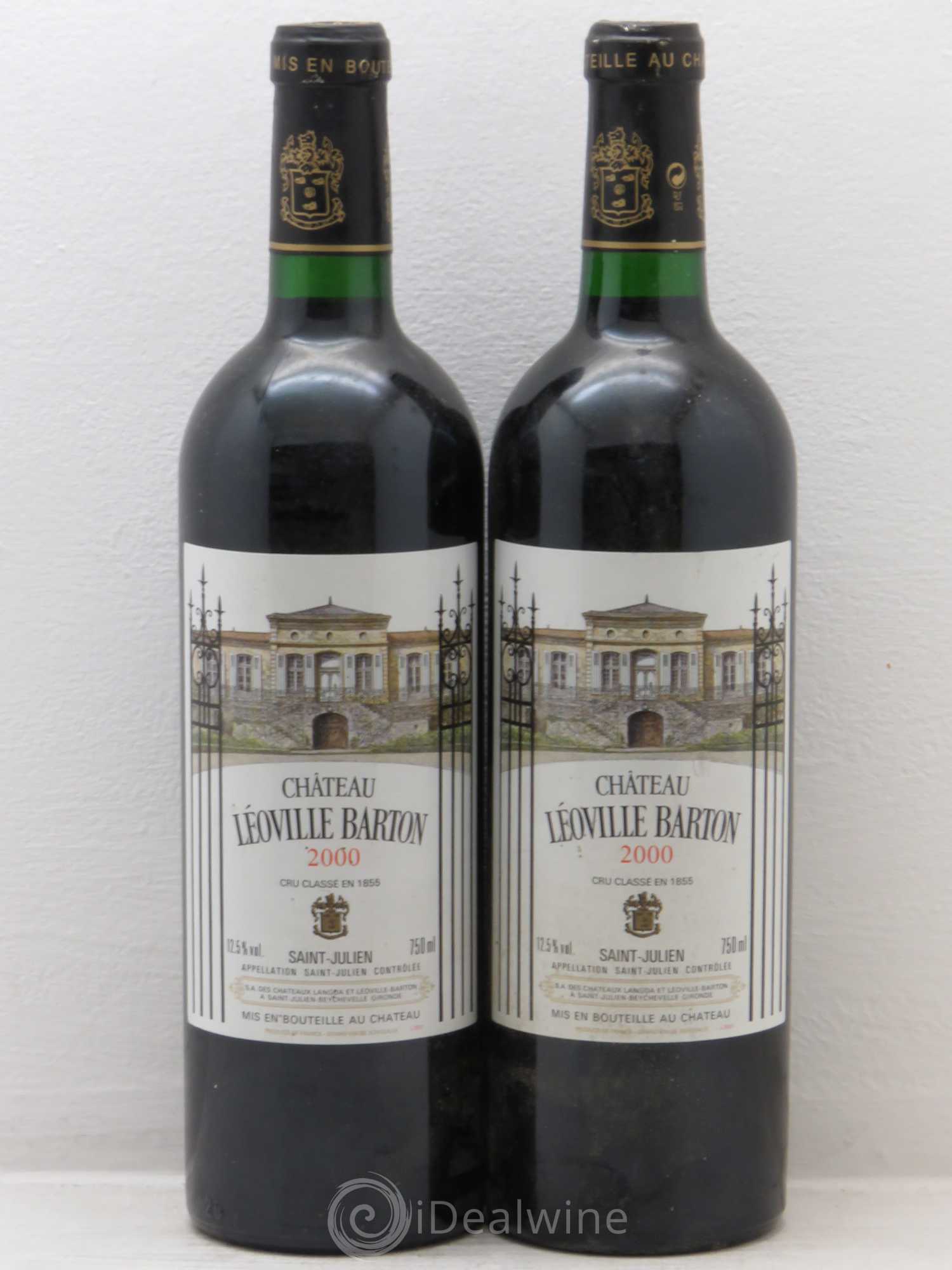 Château Léoville Barton 2ème Grand Cru Classé 2000 - Lot de 2 bouteilles - 0