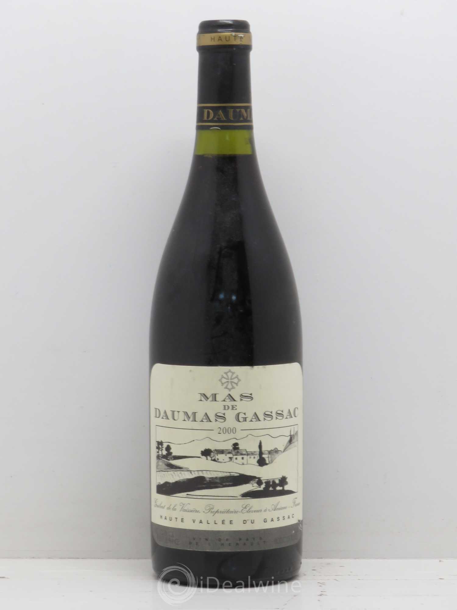 Saint-Guilhem-le-Désert - Cité d'Aniane Mas Daumas Gassac Famille Guibert de La Vaissière 2000 - Lot de 1 bouteille - 0