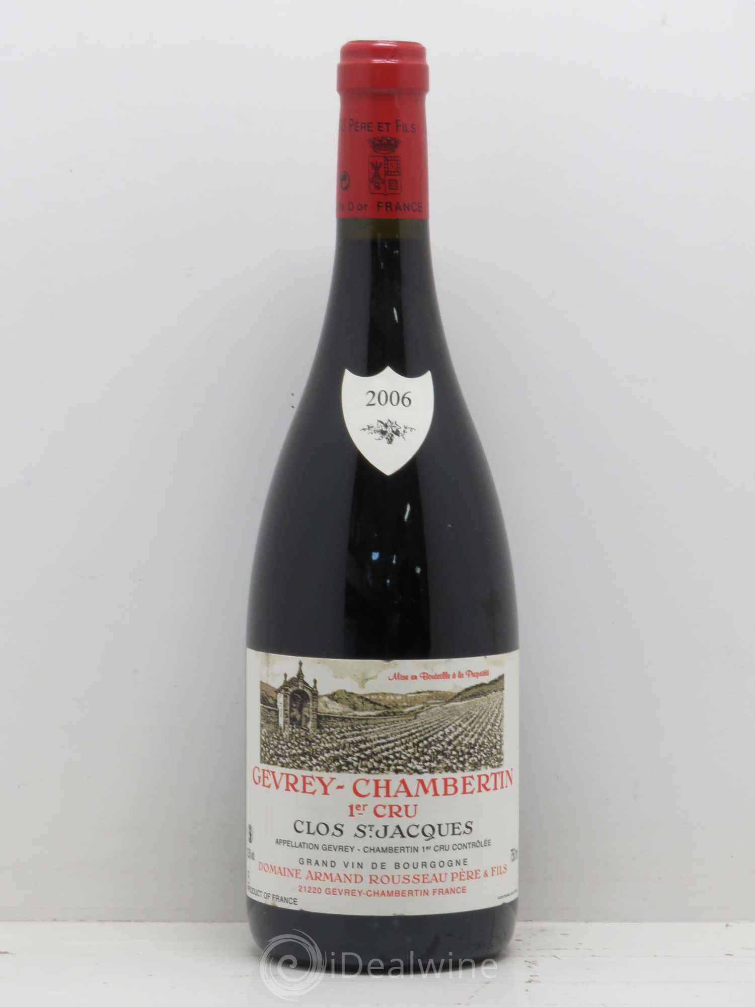 Gevrey-Chambertin 1er Cru Clos Saint-Jacques Armand Rousseau (Domaine) 2006 - Lot de 1 bouteille - 0