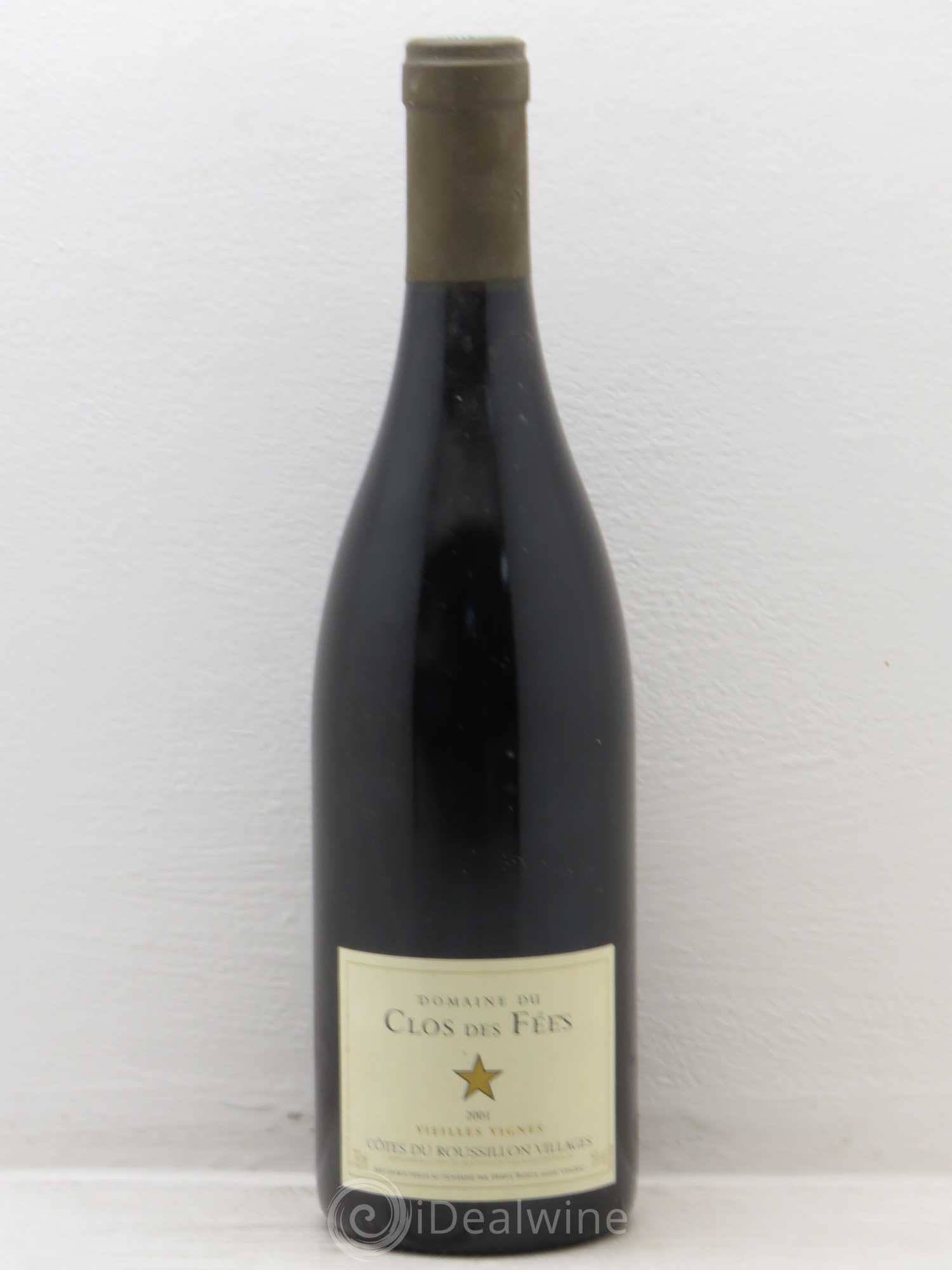 Côtes du Roussillon Villages Clos des Fées Vieilles vignes Hervé Bizeul 2001 - Lot de 1 bouteille - 0