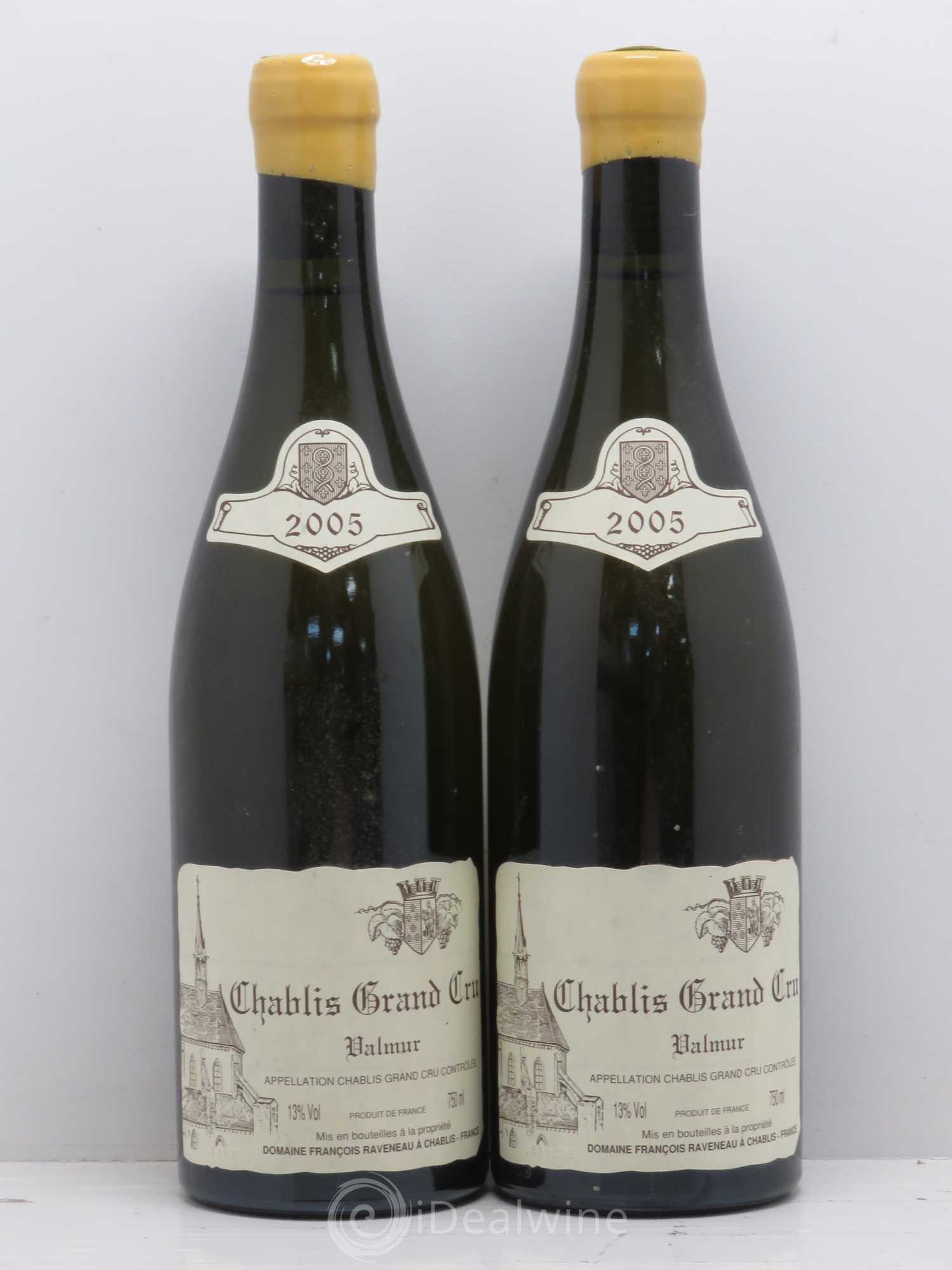 Chablis Grand Cru Valmur Raveneau (Domaine) 2005 - Lot de 2 bouteilles - 0