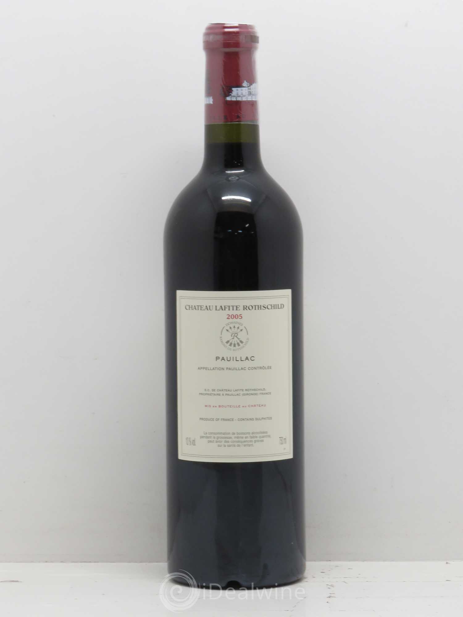 Château Lafite Rothschild 1er Grand Cru Classé 2005 - Lot de 1 bouteille - 1