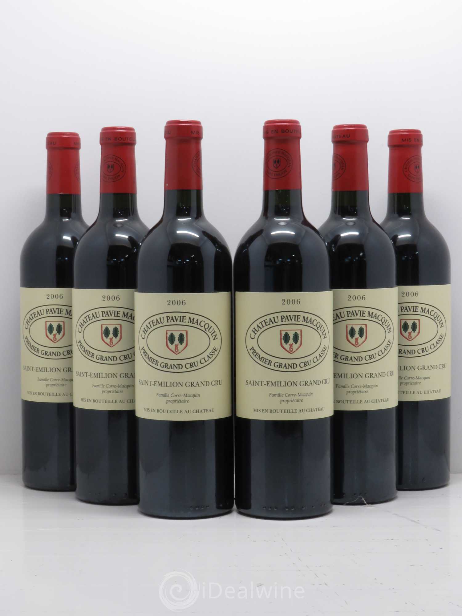 Château Pavie Macquin 1er Grand Cru Classé B 2006 - Lot de 6 bouteilles - 0