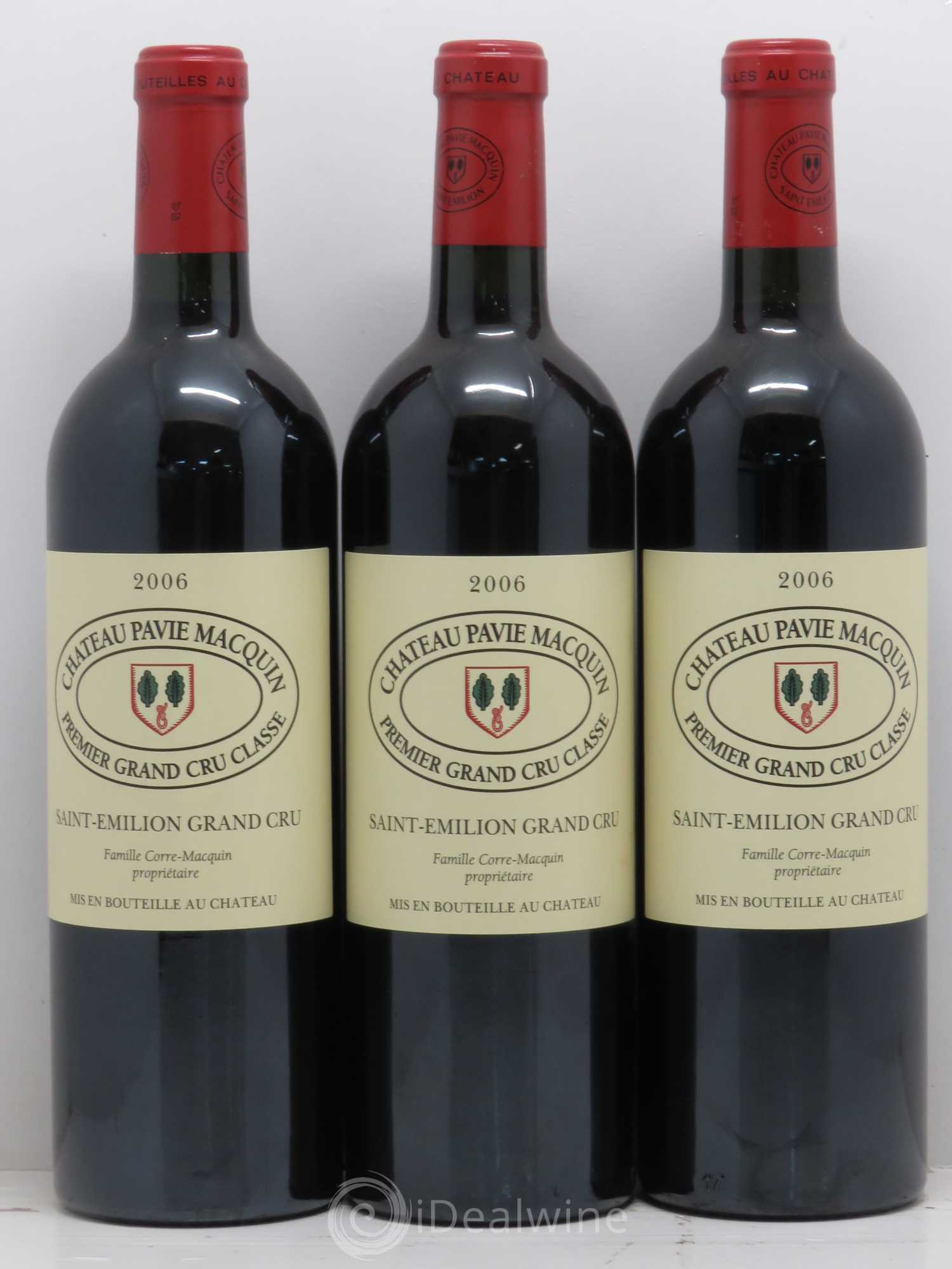 Château Pavie Macquin 1er Grand Cru Classé B 2006 - Lot de 3 bouteilles - 0