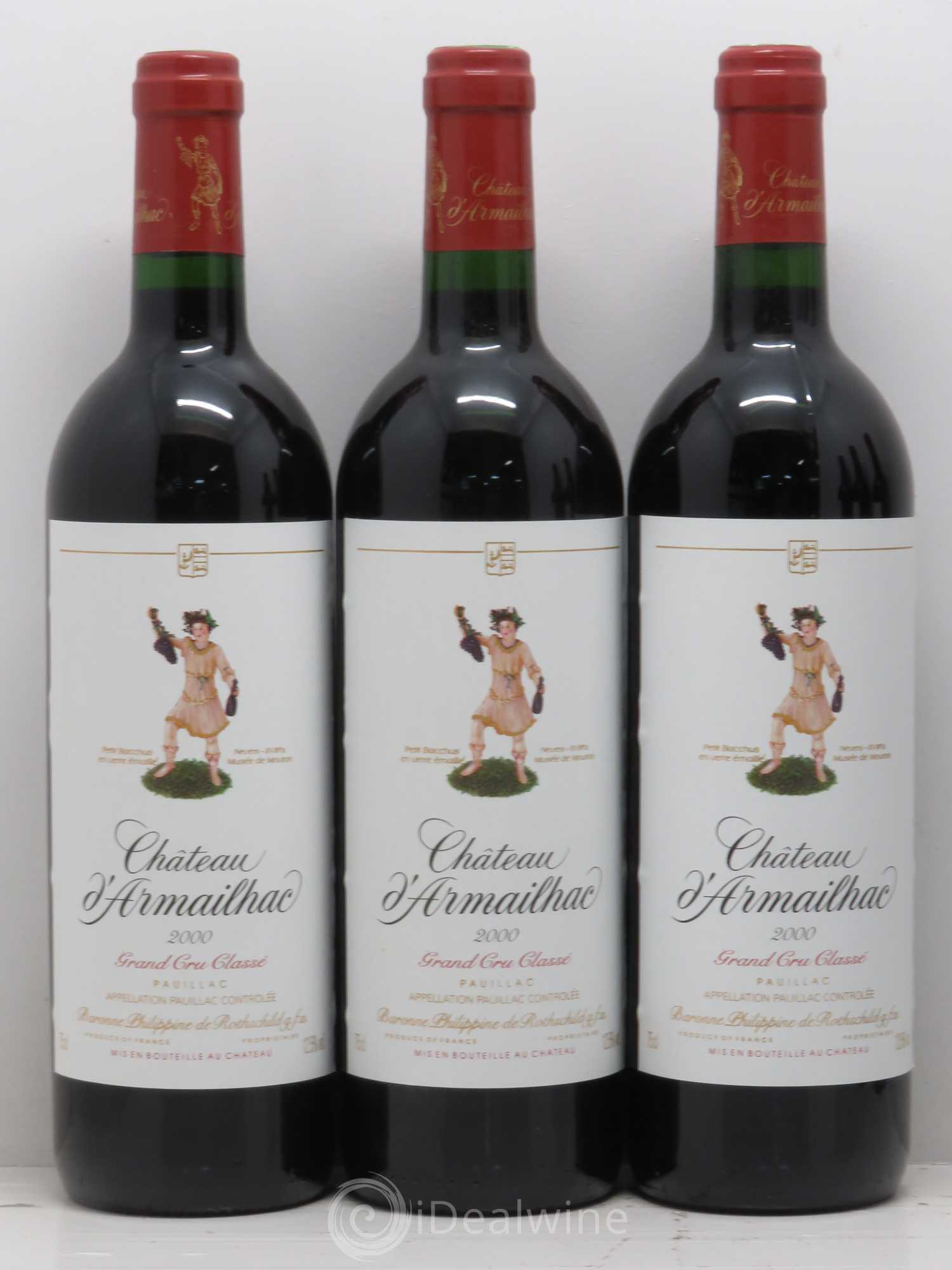 Château d' Armailhac - Mouton Baron(ne) Philippe 5ème Grand Cru Classé 2000 - Lot de 6 bouteilles - 1