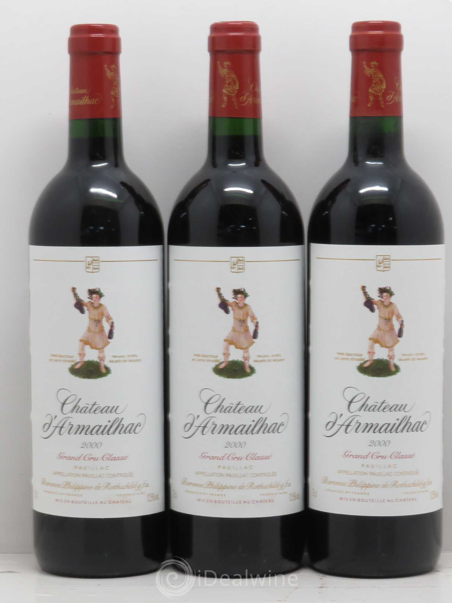 Château d' Armailhac - Mouton Baron(ne) Philippe 5ème Grand Cru Classé 2000 - Lot de 6 bouteilles - 2