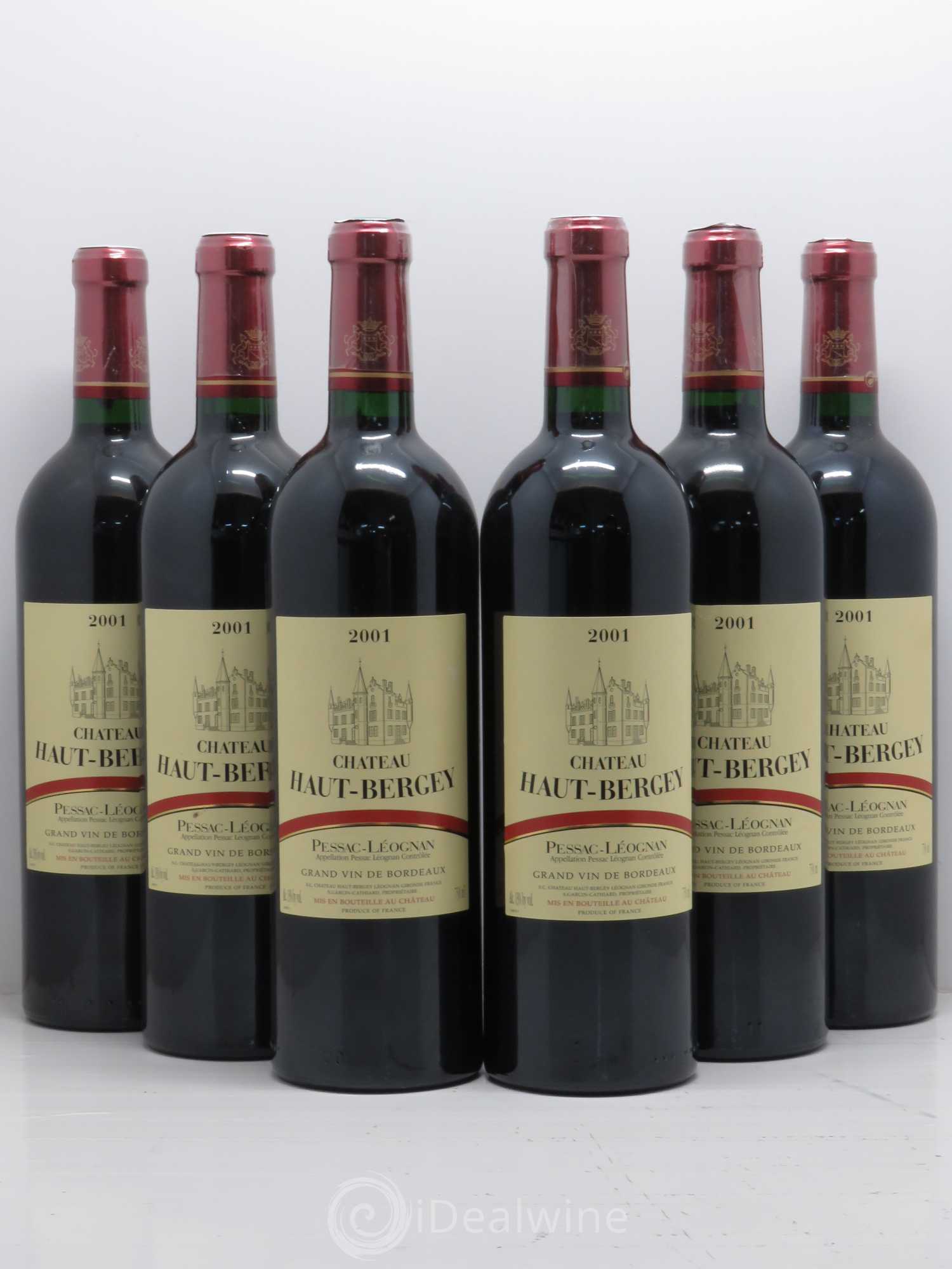Château Haut-Bergey 2001 - Lot de 6 bouteilles - 0