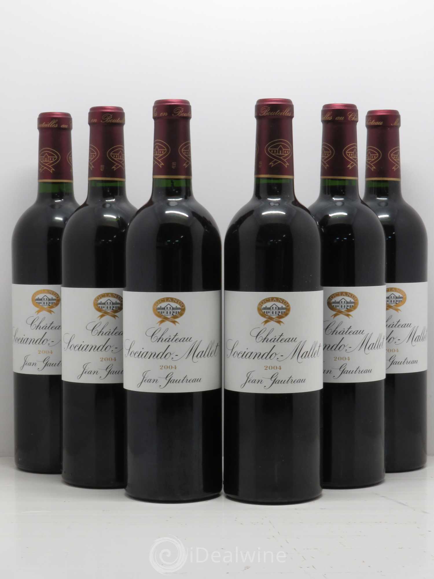 Château Sociando Mallet 2004 - Lot de 6 bouteilles - 0