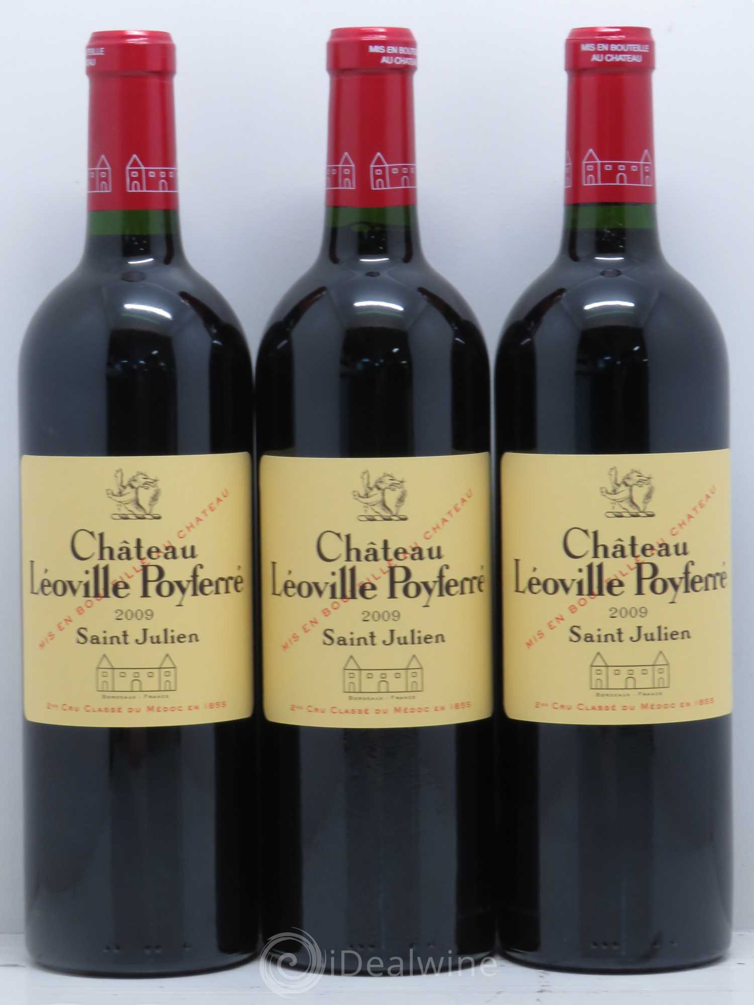 Château Léoville Poyferré 2ème Grand Cru Classé 2009 - Lot de 3 bouteilles - 0