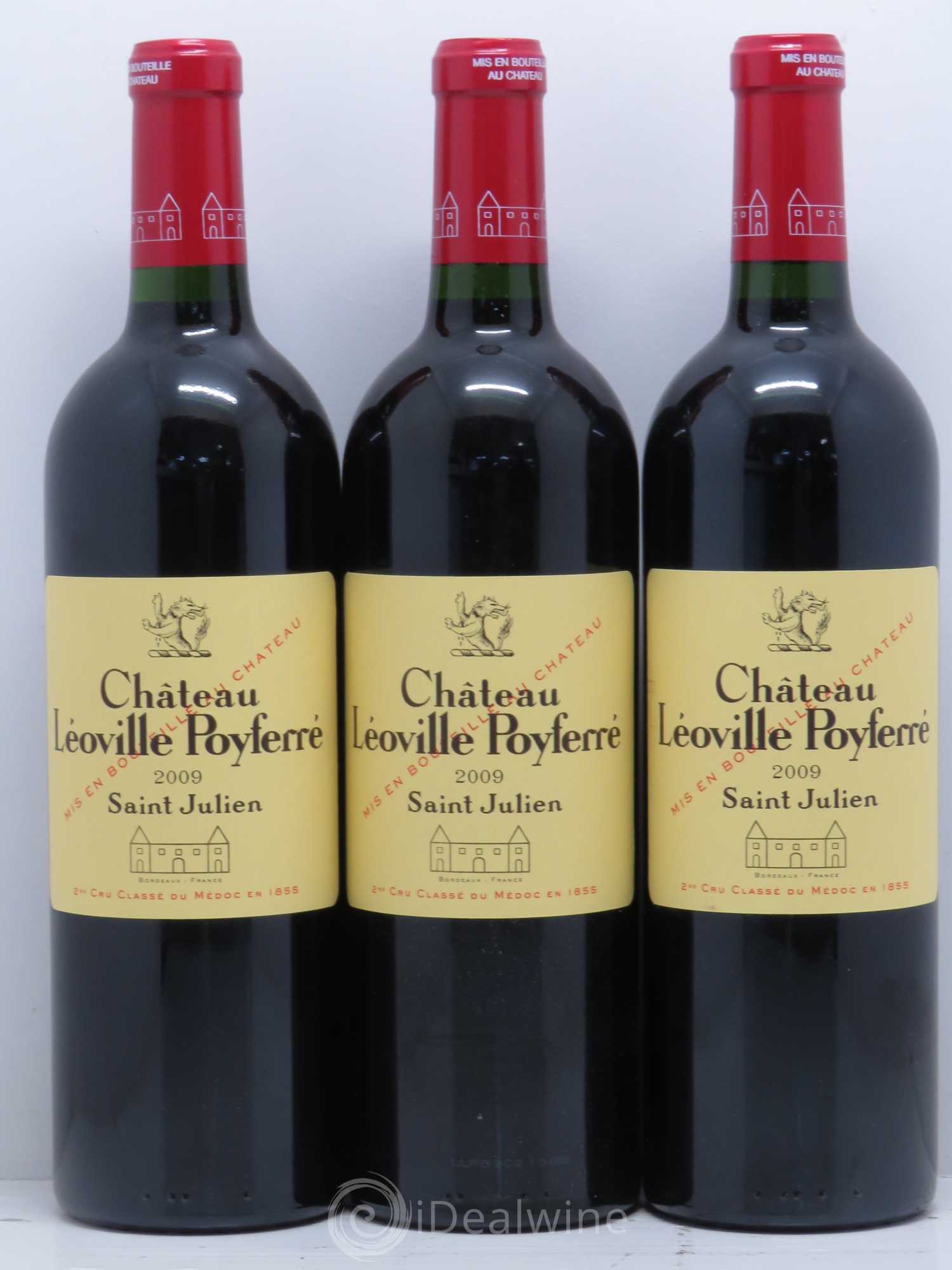 Château Léoville Poyferré 2ème Grand Cru Classé 2009 - Lot de 3 bouteilles - 0