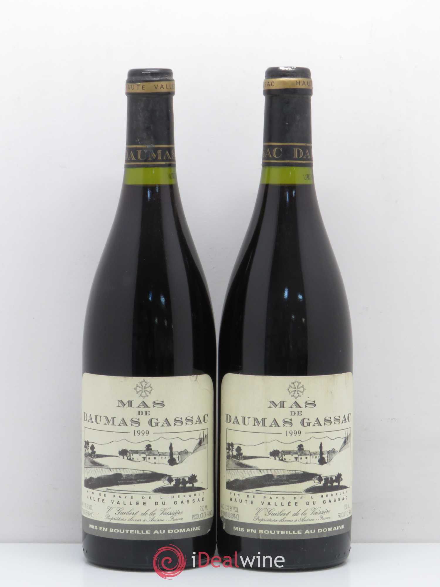 Saint-Guilhem-le-Désert - Cité d'Aniane Mas Daumas Gassac Famille Guibert de La Vaissière 1999 - Lot de 5 bouteilles - 2