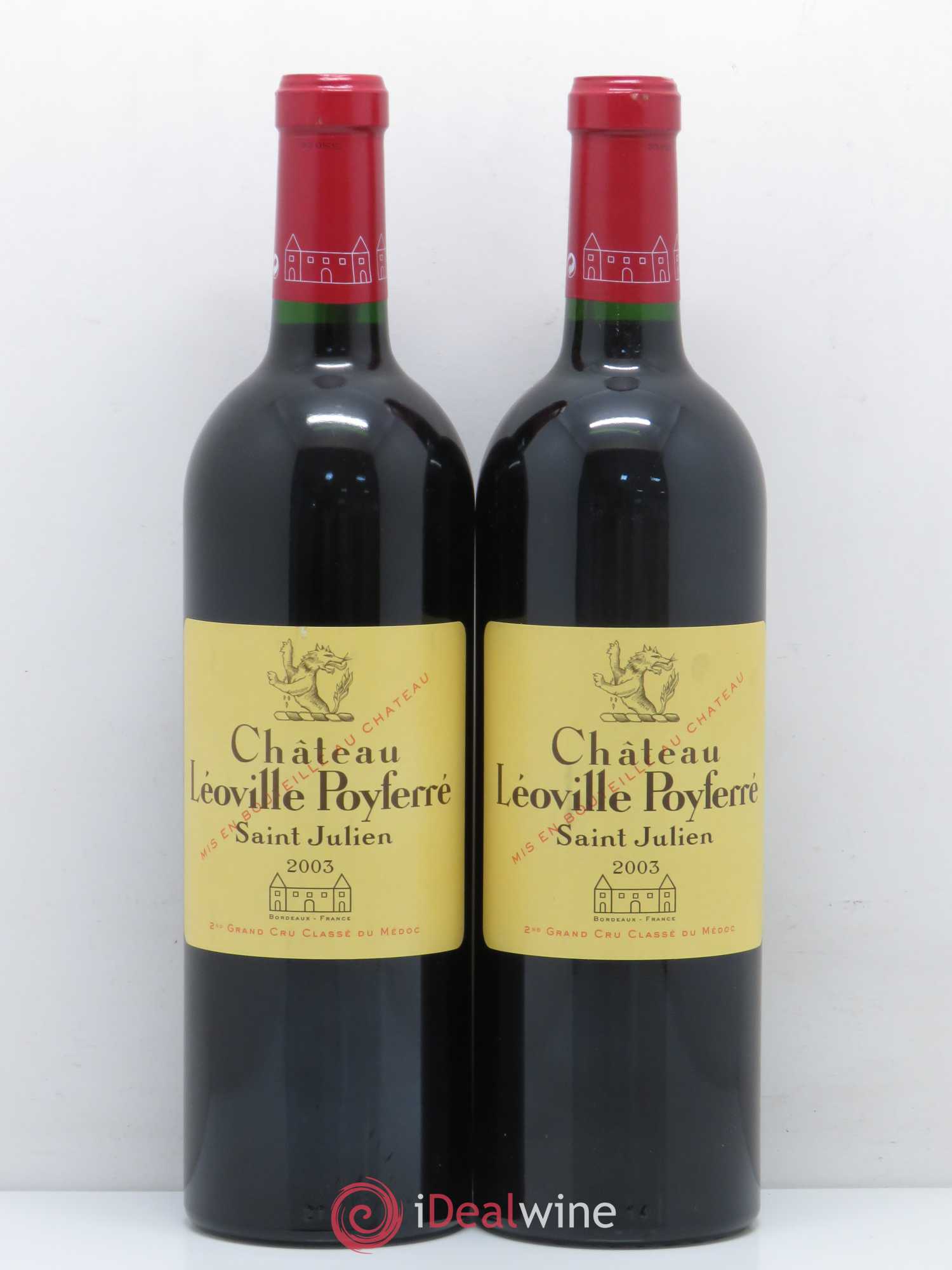 Château Léoville Poyferré 2ème Grand Cru Classé 2003 - Lot de 5 bouteilles - 2