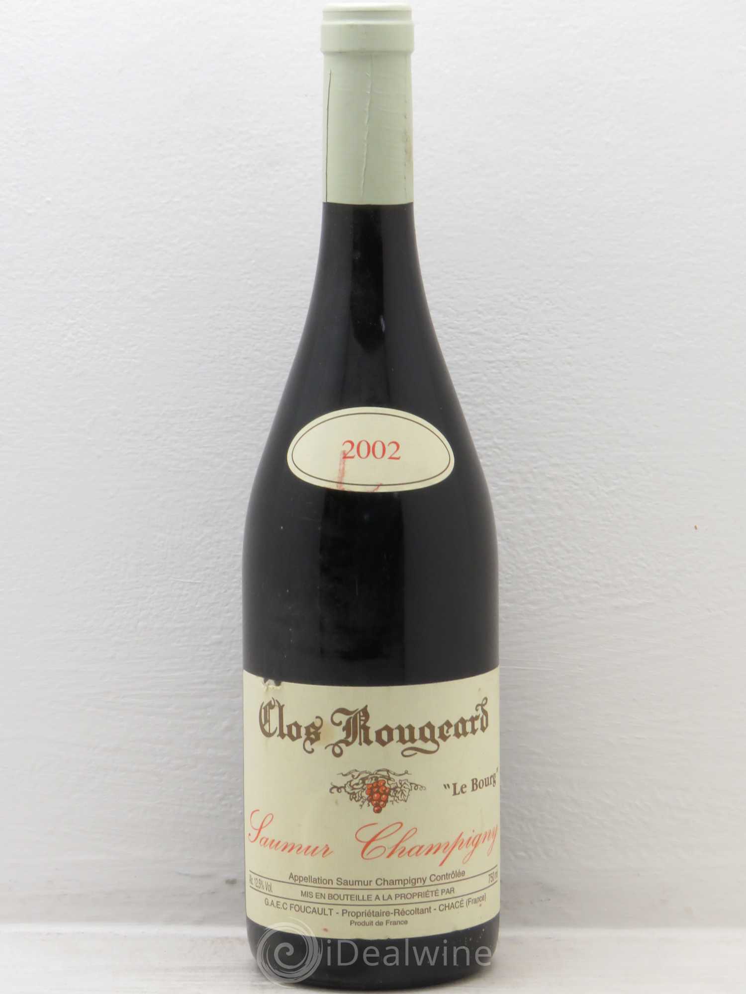 Saumur-Champigny Le Bourg Clos Rougeard 2002 - Lot de 1 bouteille - 0