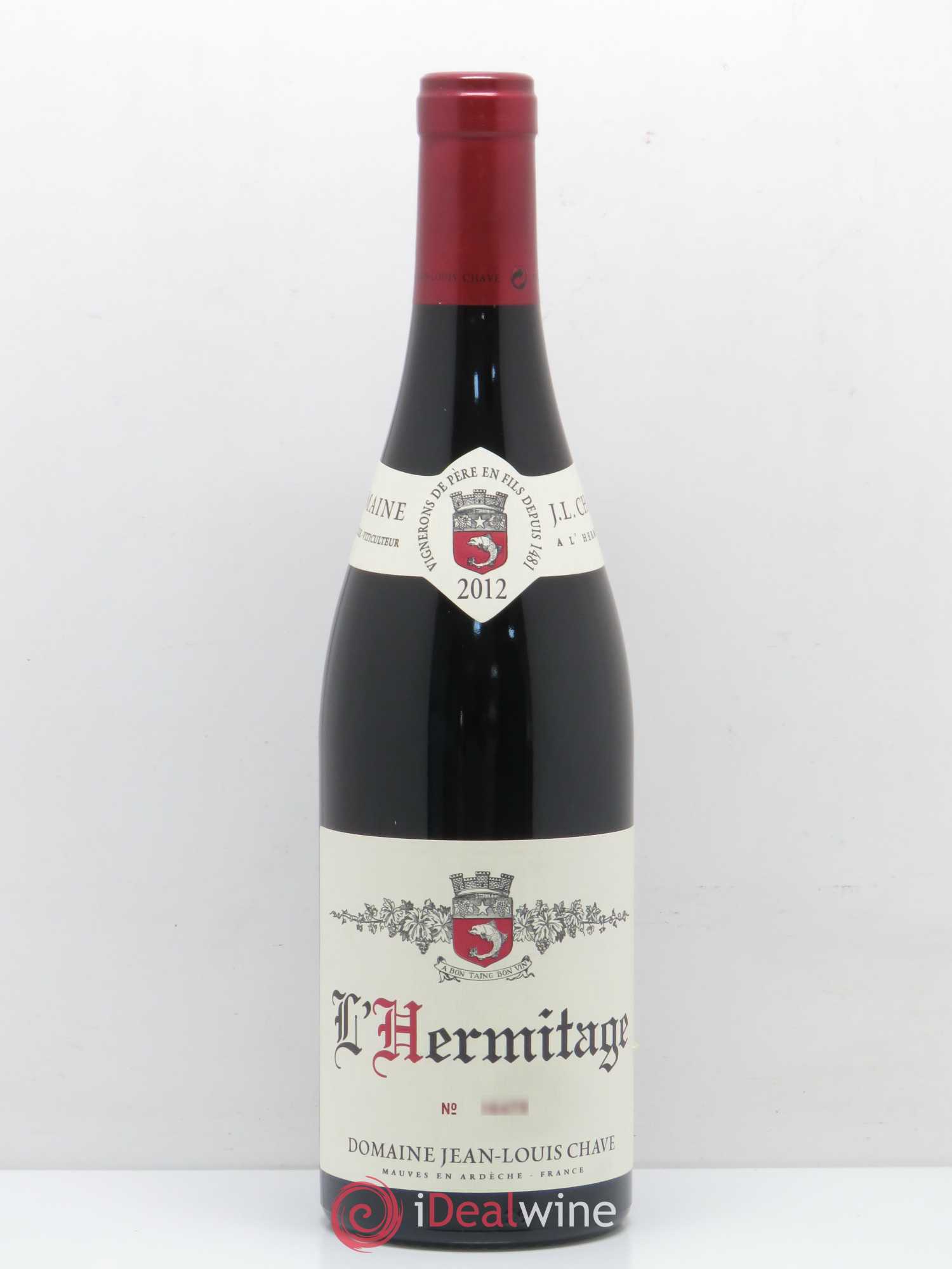 Hermitage Jean-Louis Chave 2012 - Lot de 1 bouteille - 0