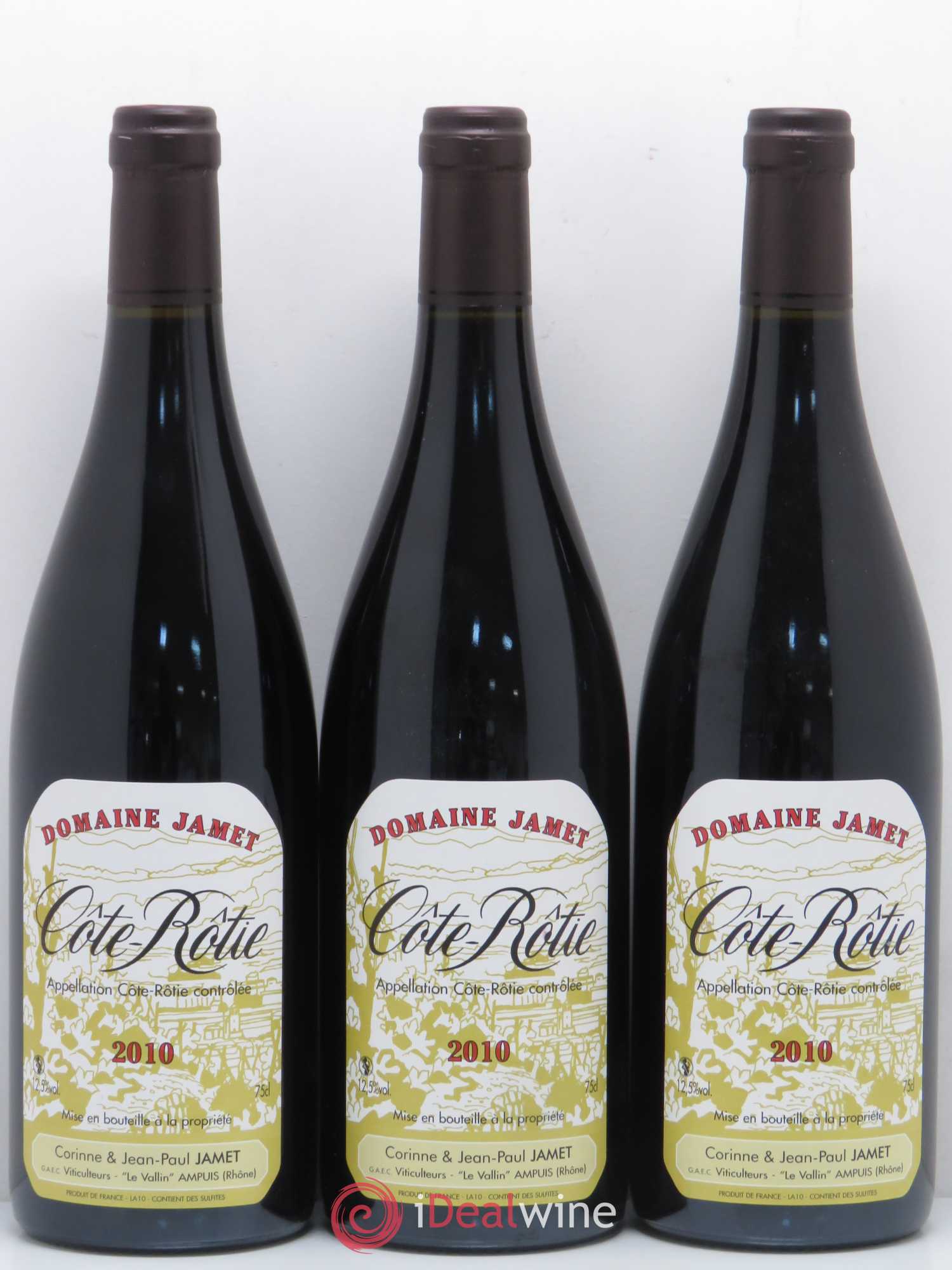 Côte-Rôtie Jamet (Domaine) 2010 - Lot de 3 bouteilles - 0