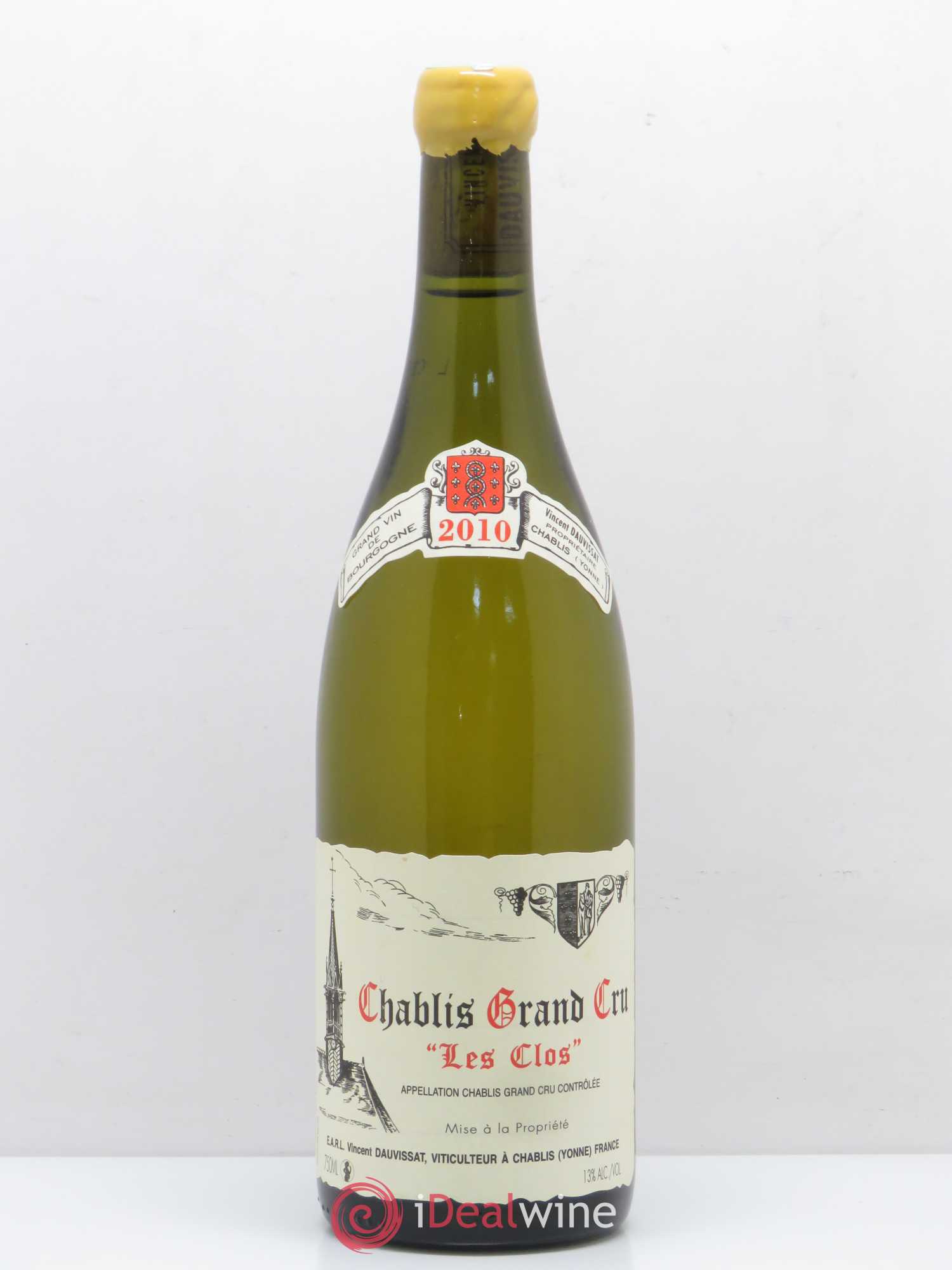 Chablis Grand Cru Les Clos Vincent Dauvissat (Domaine) 2010 - Lot de 1 bouteille - 0