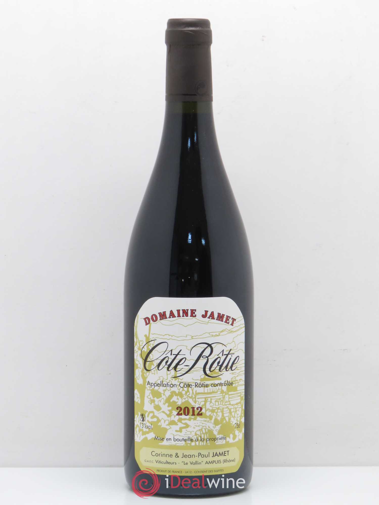 Côte-Rôtie Jamet (Domaine) 2012 - Lot de 1 bouteille - 0