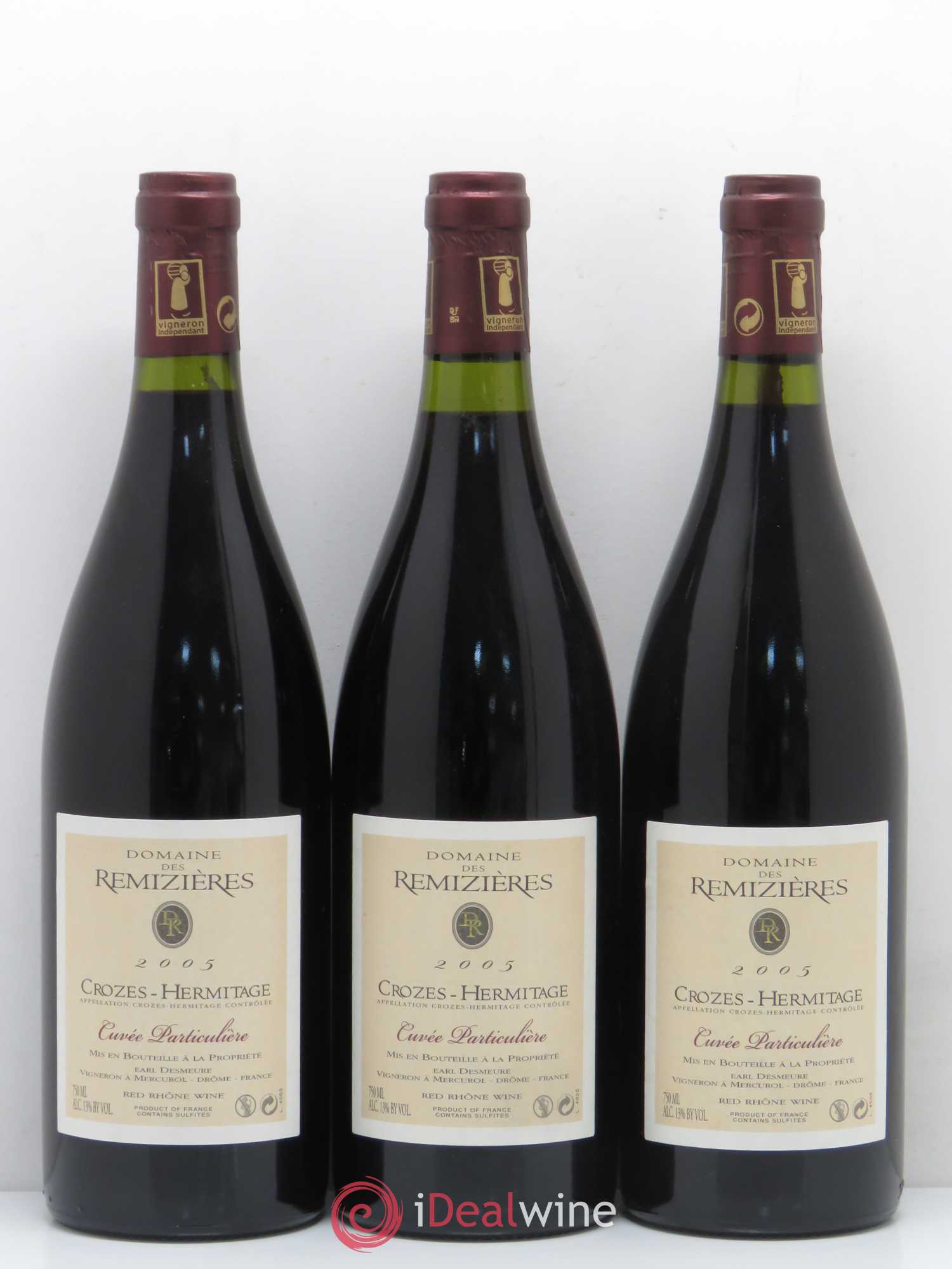 Crozes-Hermitage Cuvée Particulière Domaine des Remizieres 2005 - Posten von 6 Flaschen - 2