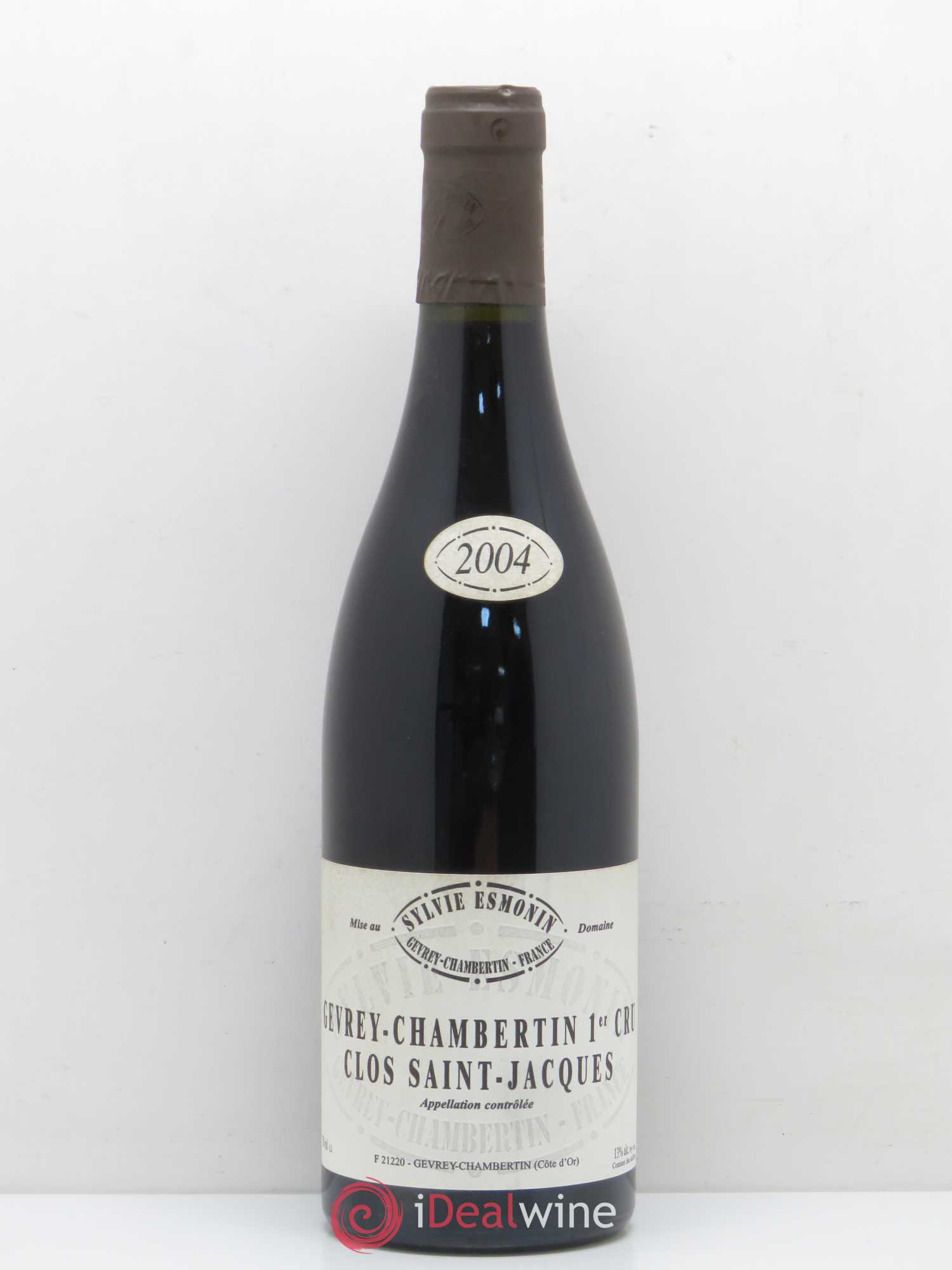 Gevrey-Chambertin 1er Cru Clos Saint Jacques Sylvie Esmonin 2004 - Lot de 1 bouteille - 0