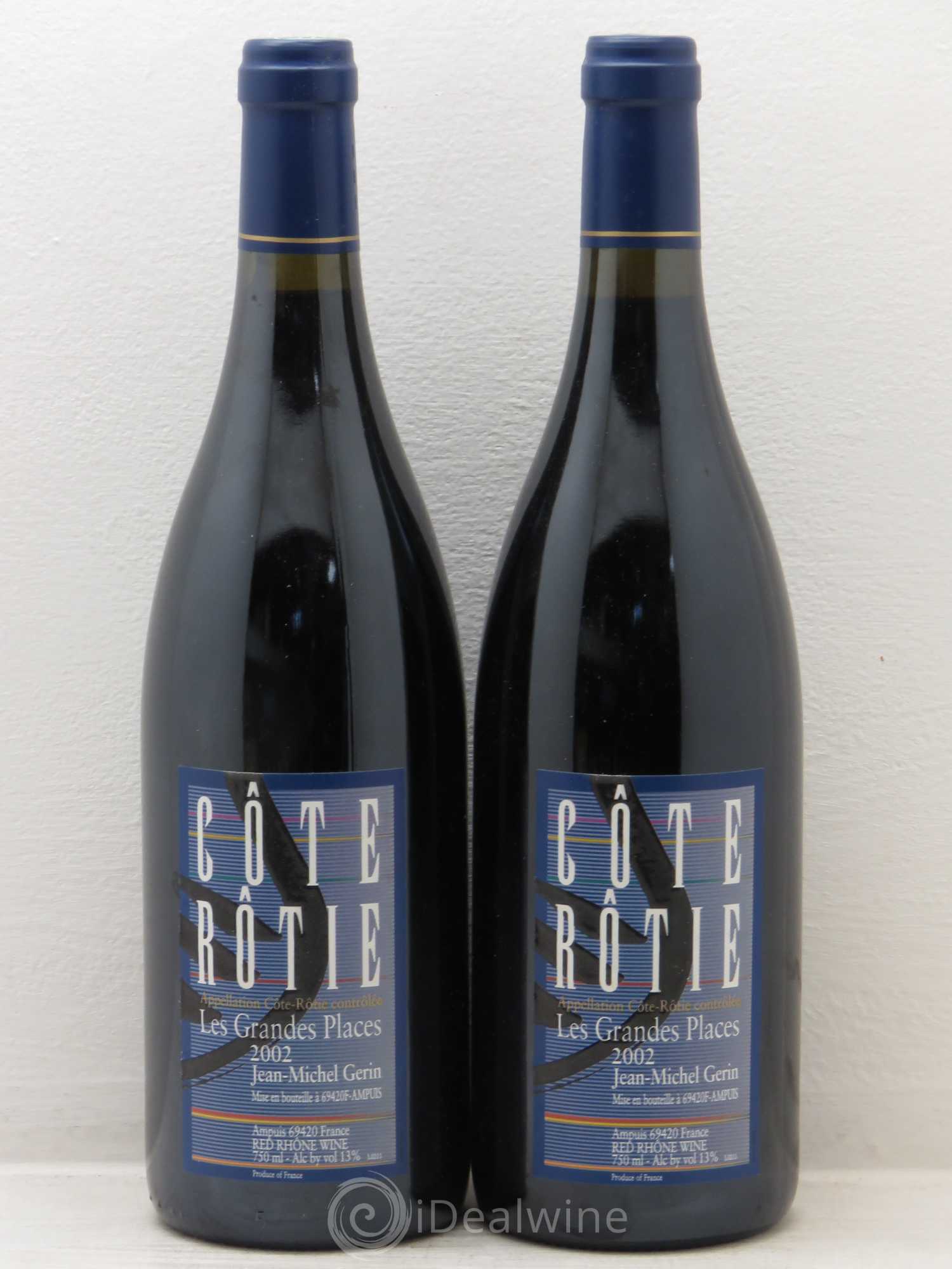 Côte-Rôtie Les Grandes Places Jean-Michel Gerin 2002 - Lot de 2 bouteilles - 0