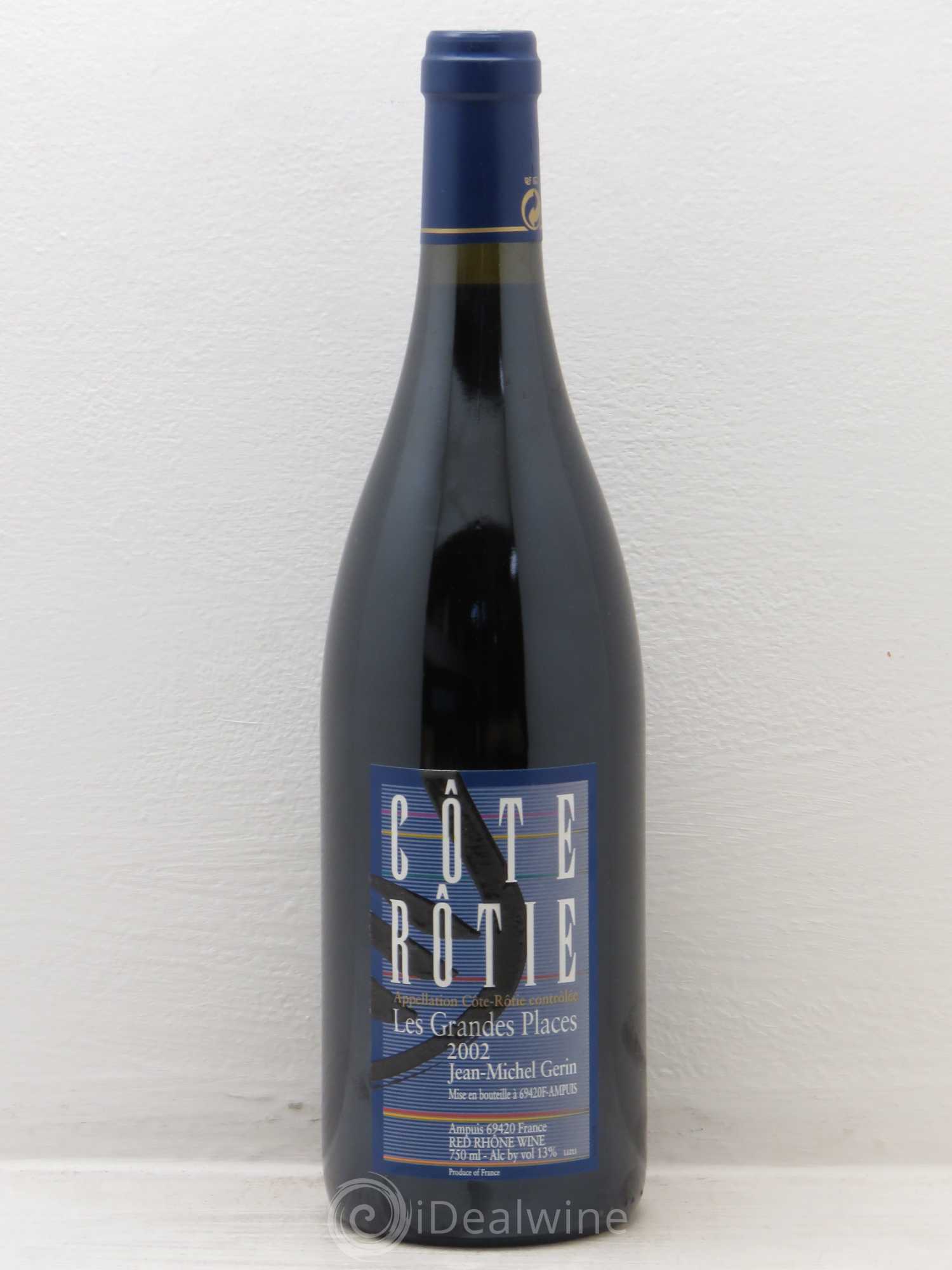 Côte-Rôtie Les Grandes Places Jean-Michel Gerin 2002 - Lot de 1 bouteille - 0