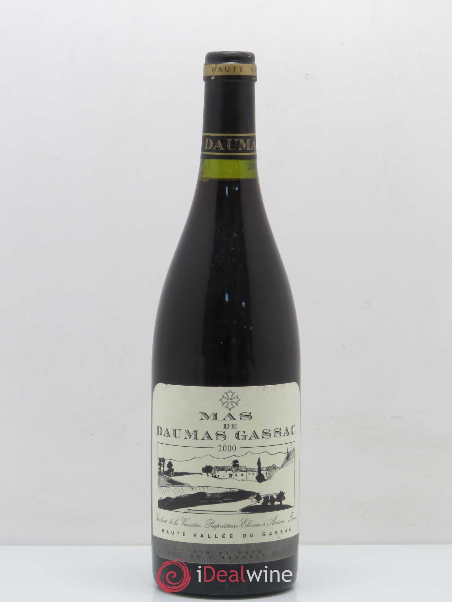 Saint-Guilhem-le-Désert - Cité d'Aniane Mas Daumas Gassac Famille Guibert de La Vaissière 2000 - Lot de 1 bouteille - 0