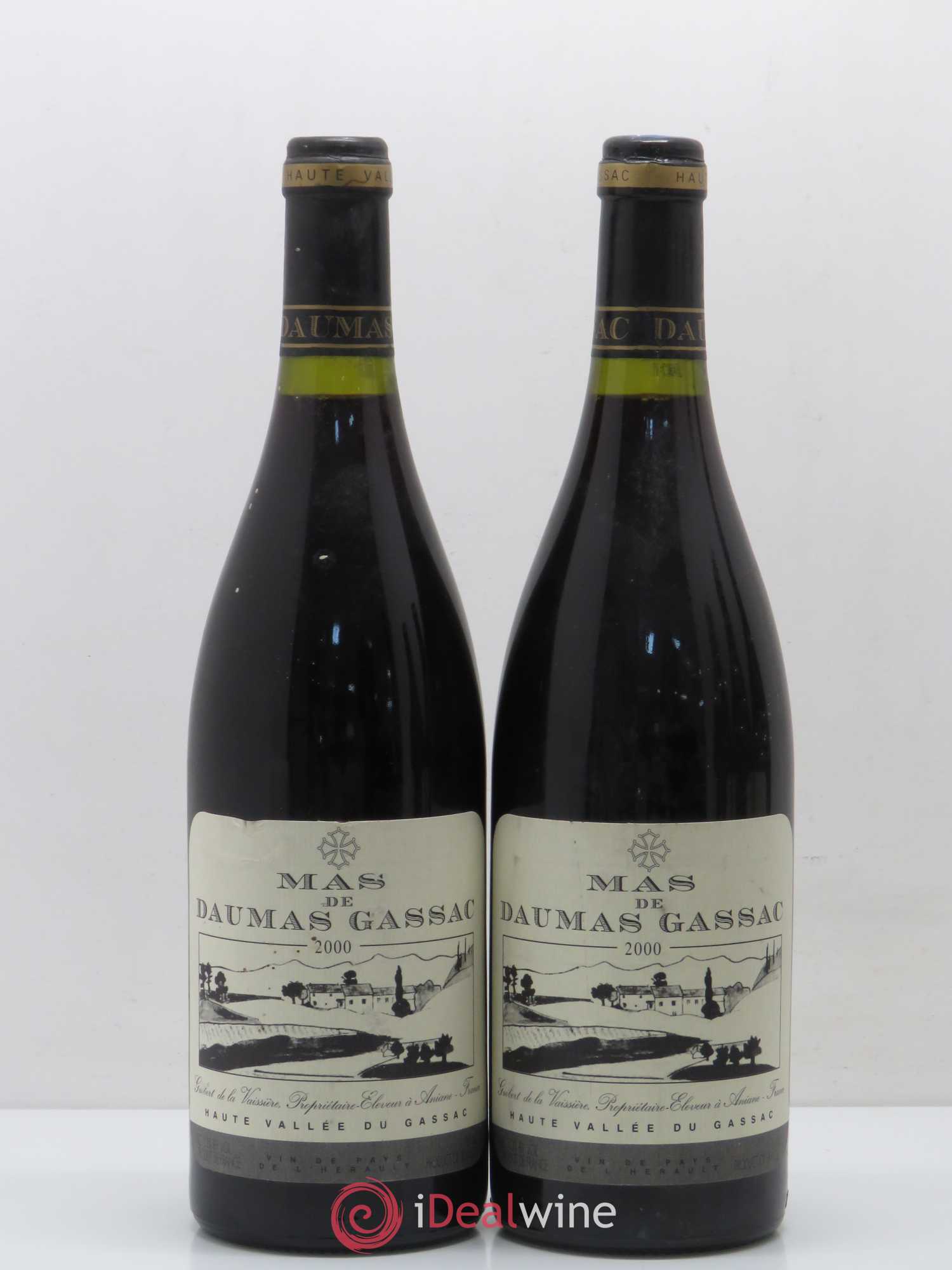 Saint-Guilhem-le-Désert - Cité d'Aniane Mas Daumas Gassac Famille Guibert de La Vaissière 2000 - Lot de 5 bouteilles - 1