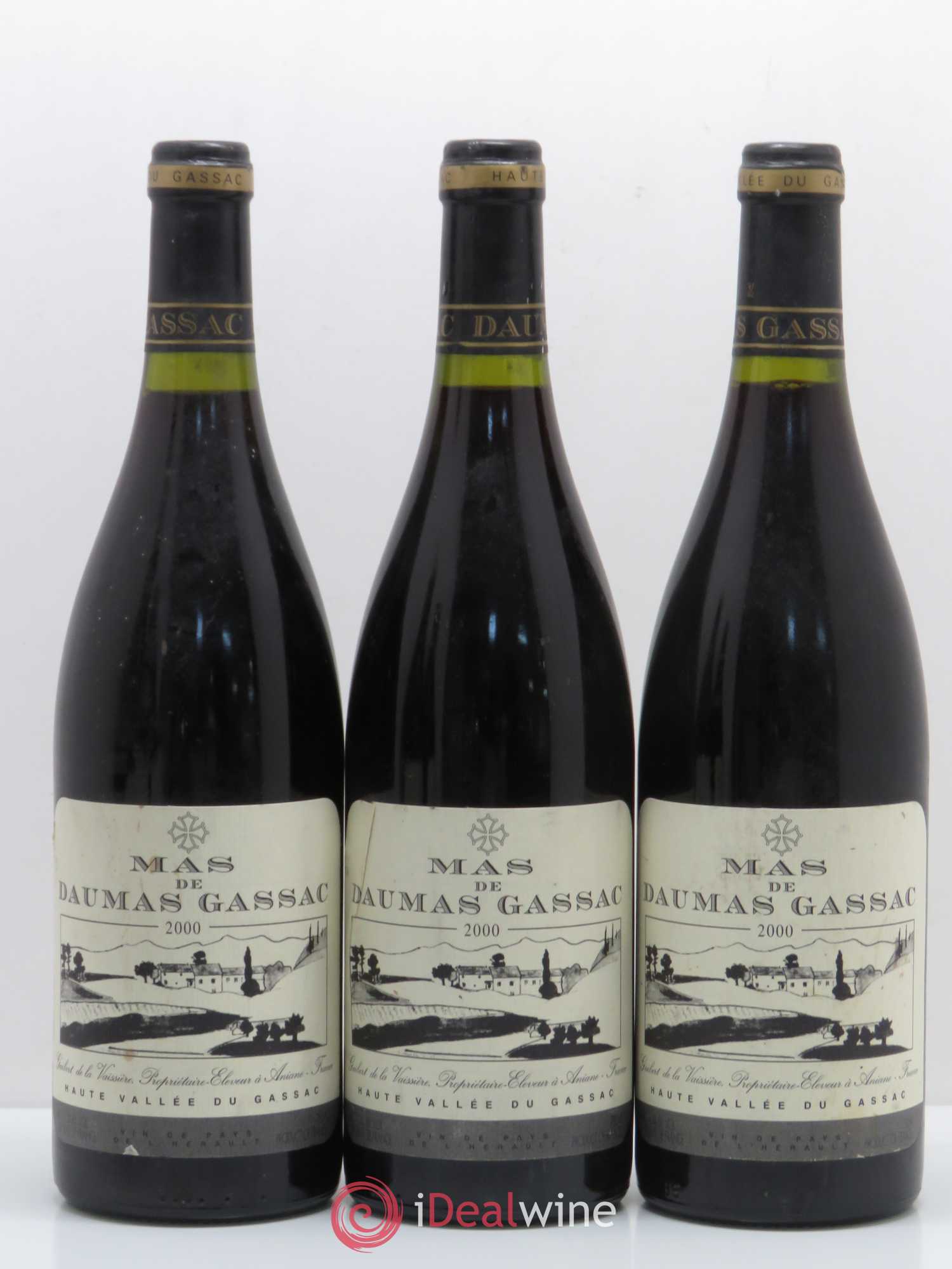 Saint-Guilhem-le-Désert - Cité d'Aniane Mas Daumas Gassac Famille Guibert de La Vaissière 2000 - Lot de 5 bouteilles - 2