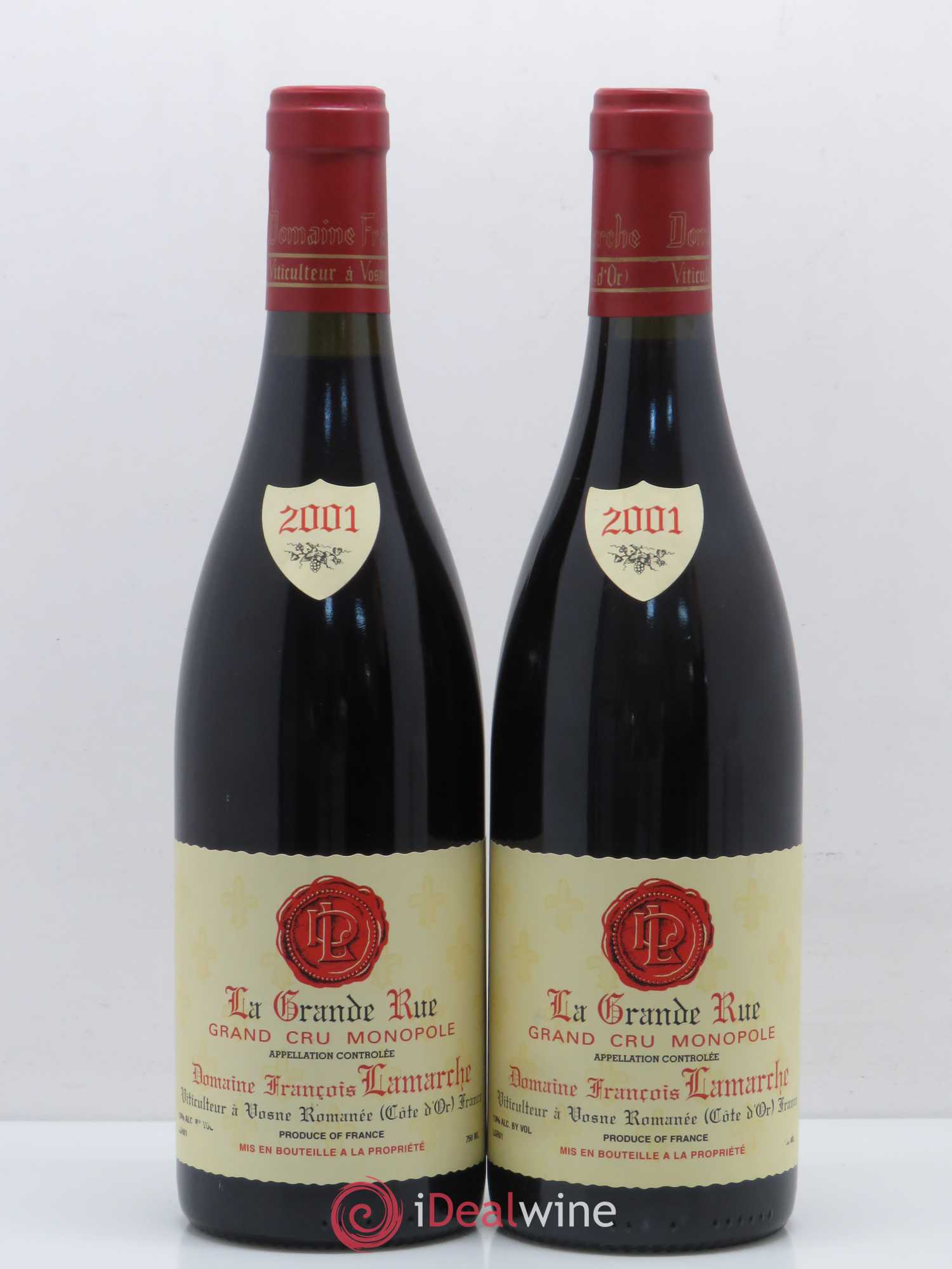 La Grande Rue Grand Cru Lamarche (Domaine) 2001 - Lot de 2 bouteilles - 0
