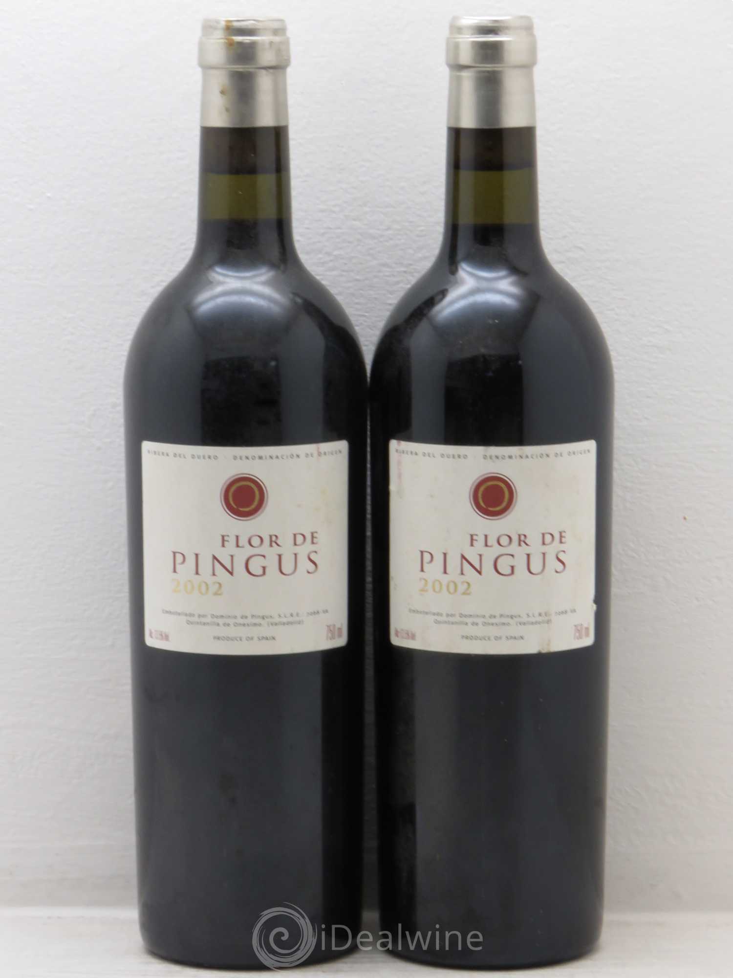Ribera Del Duero Flor de Pingus Dominio de Pingus - Peter Sisseck 2002 - Lot de 2 bouteilles - 0