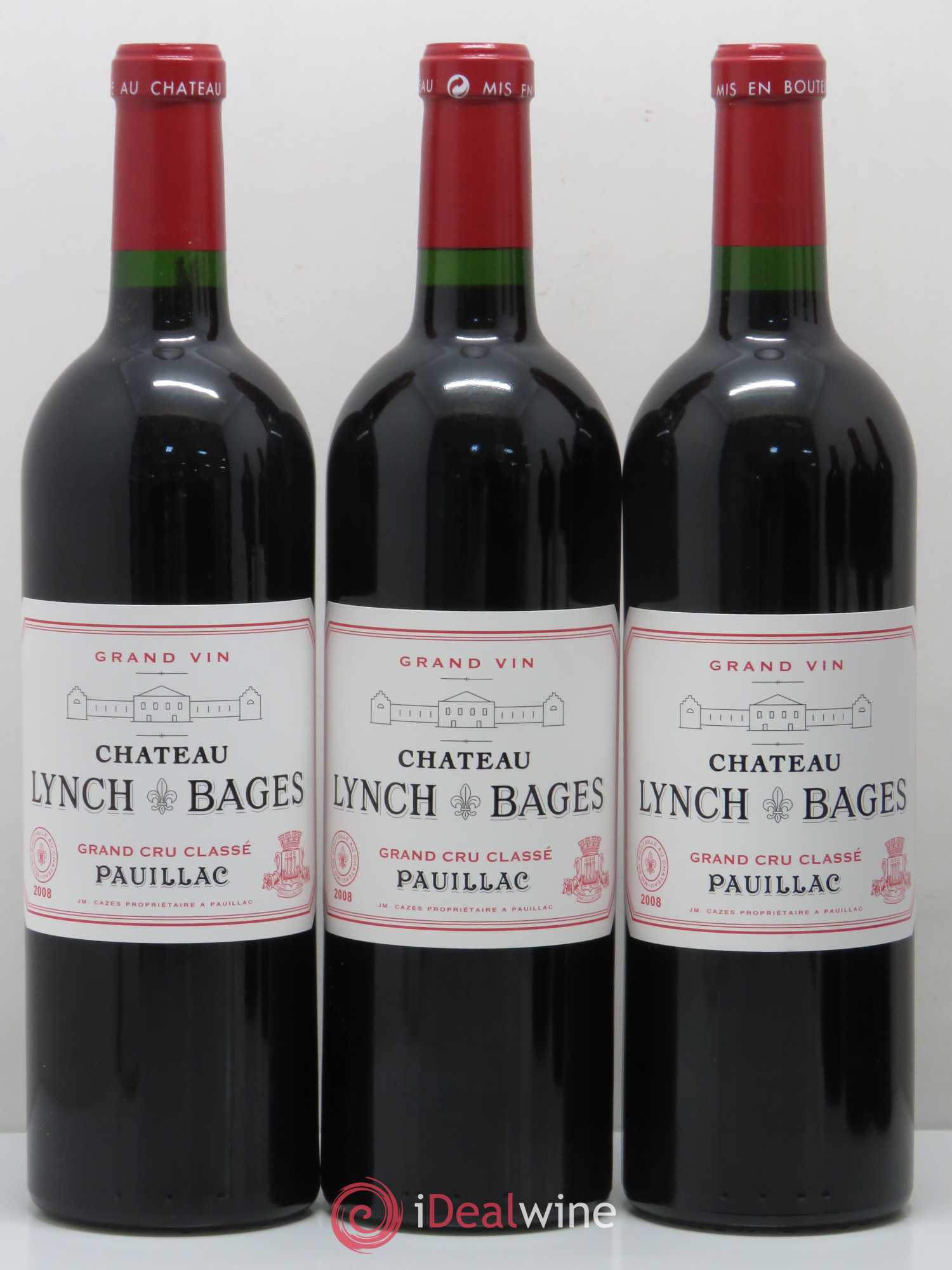 Château Lynch Bages 5ème Grand Cru Classé 2008 - Lot de 6 bouteilles - 1